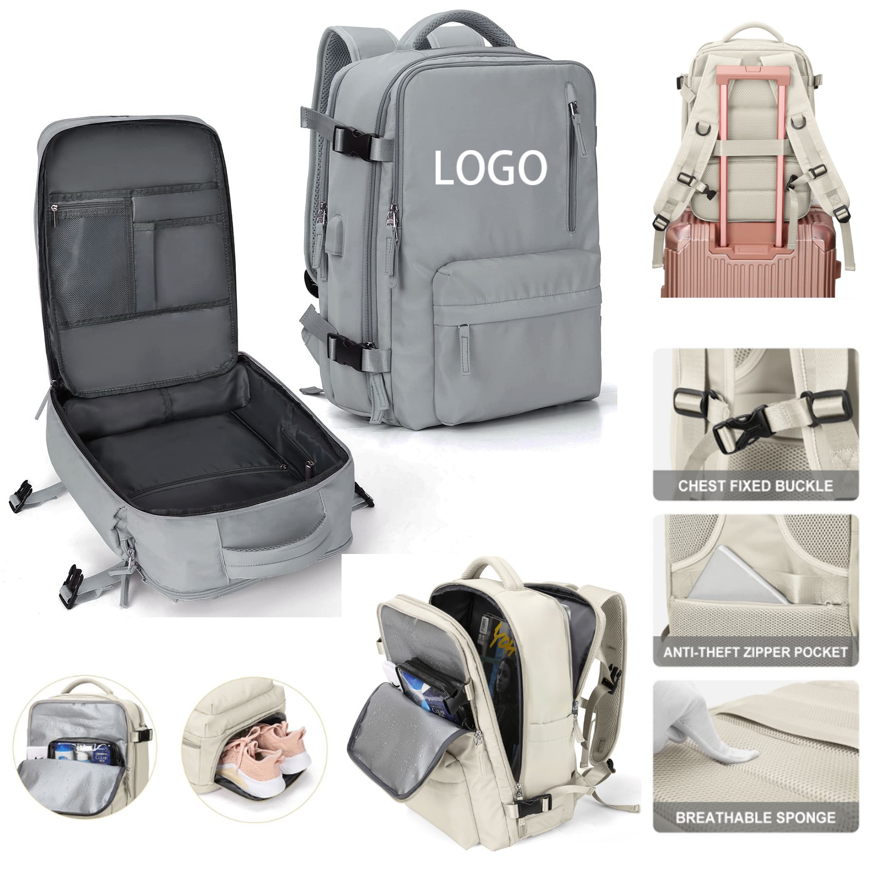 Carry on Travel Laptop Backpack 3