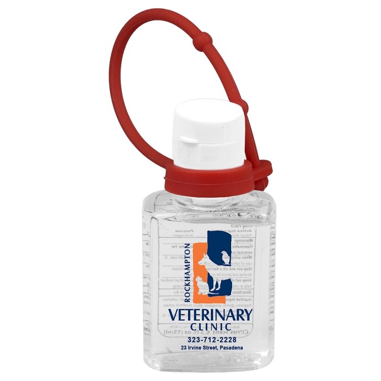 "SanPal S Connect" 0.5 oz Compact Hand Sanitizer Antibacterial Gel in Flip-Top Squeeze Bottle 5