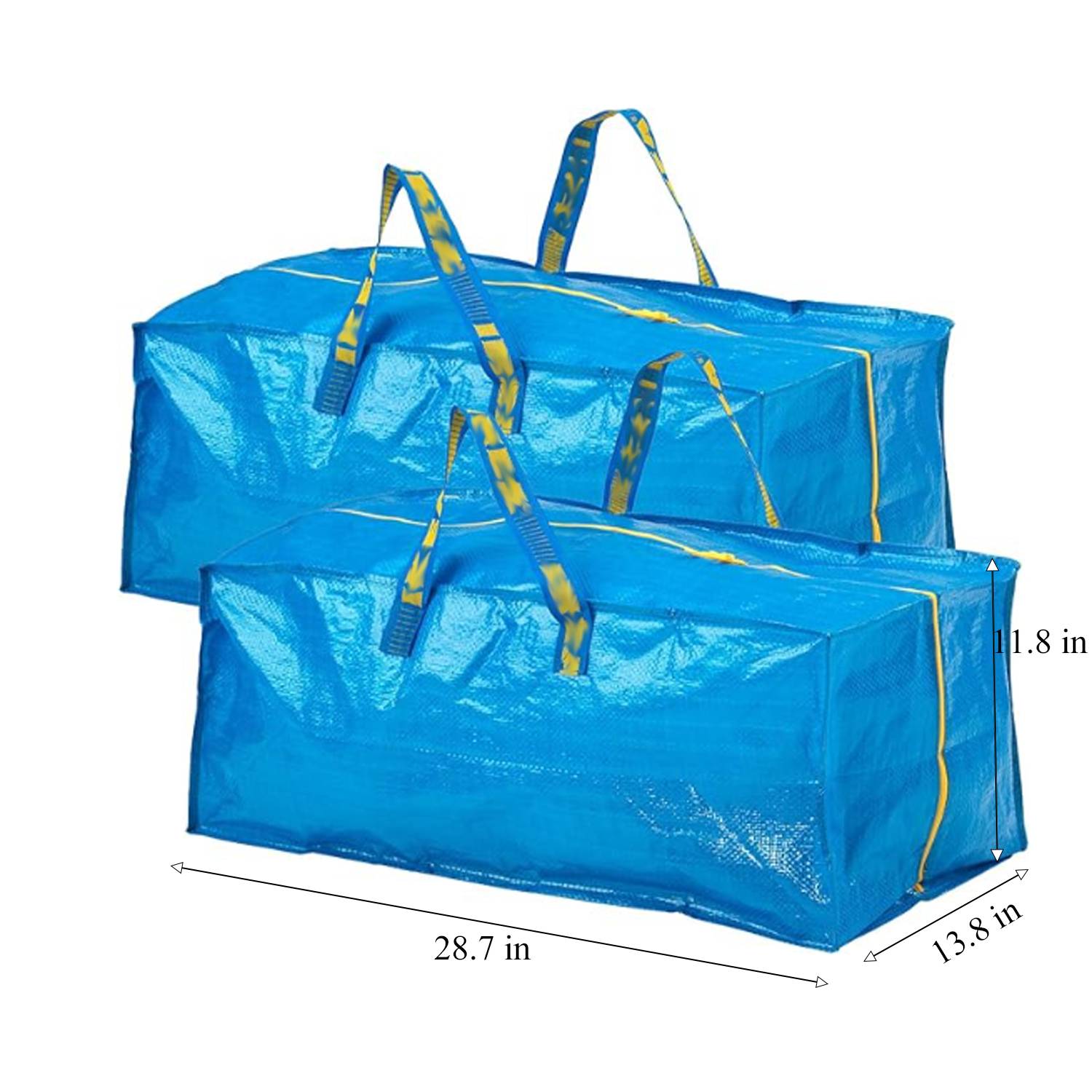 76L Durable PP Woven Zippered Storage Bag for Household 3