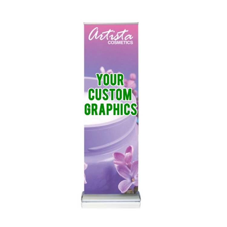 Doublestep 24 Inch Retractable Banner Stand with Graphic 2