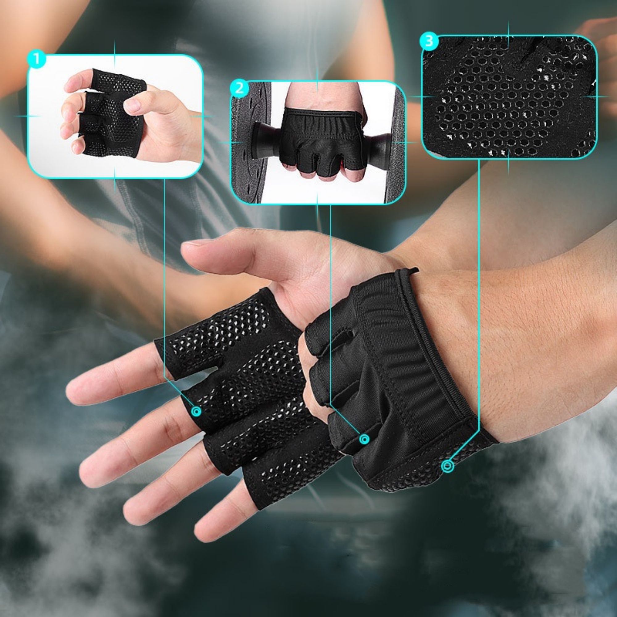 Workout Glove With Silicon 2