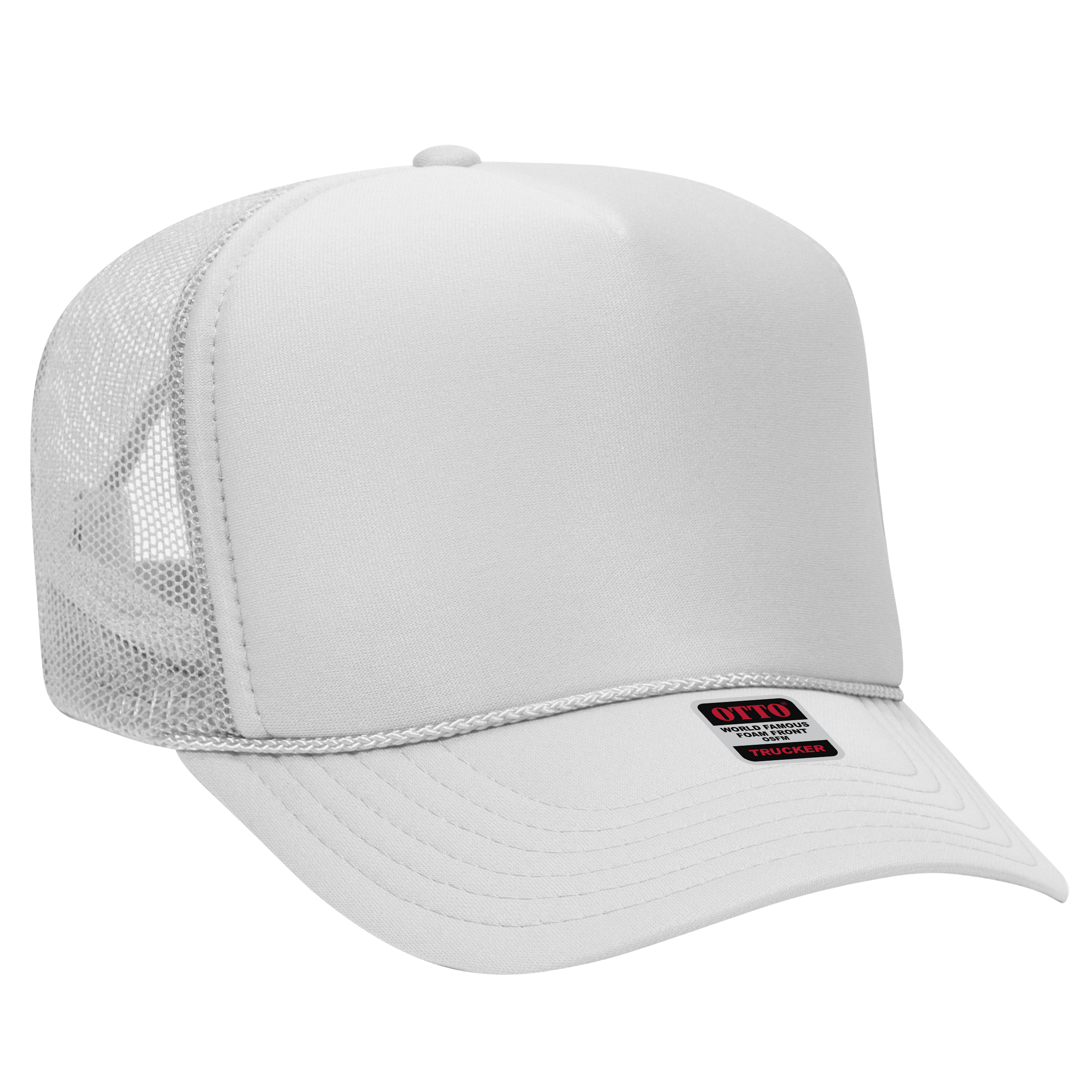 OTTO CAP® 5 Panel High Crown Mesh Back Trucker Hat 183