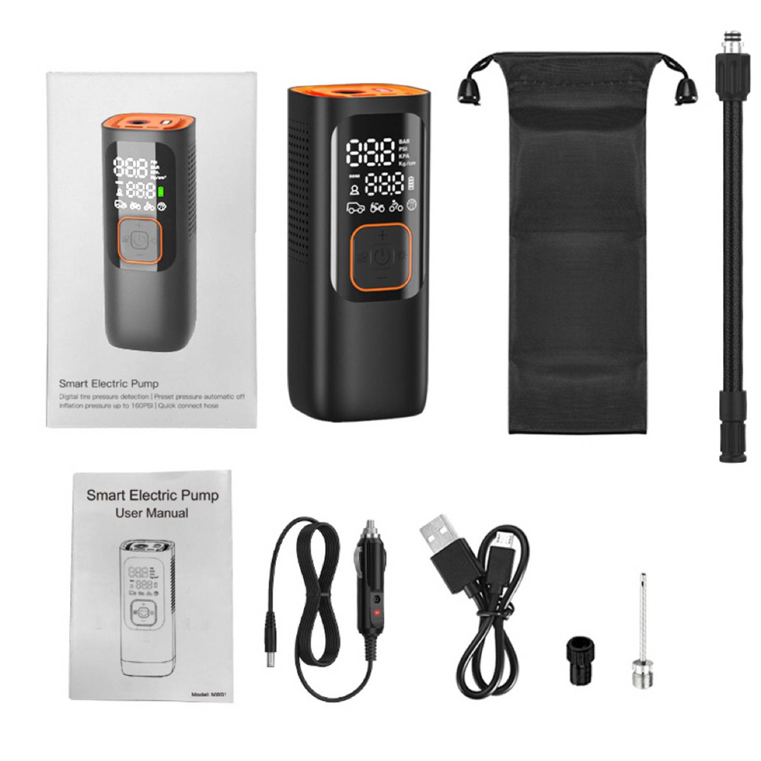 Portable vehicle-mounted inflator 3