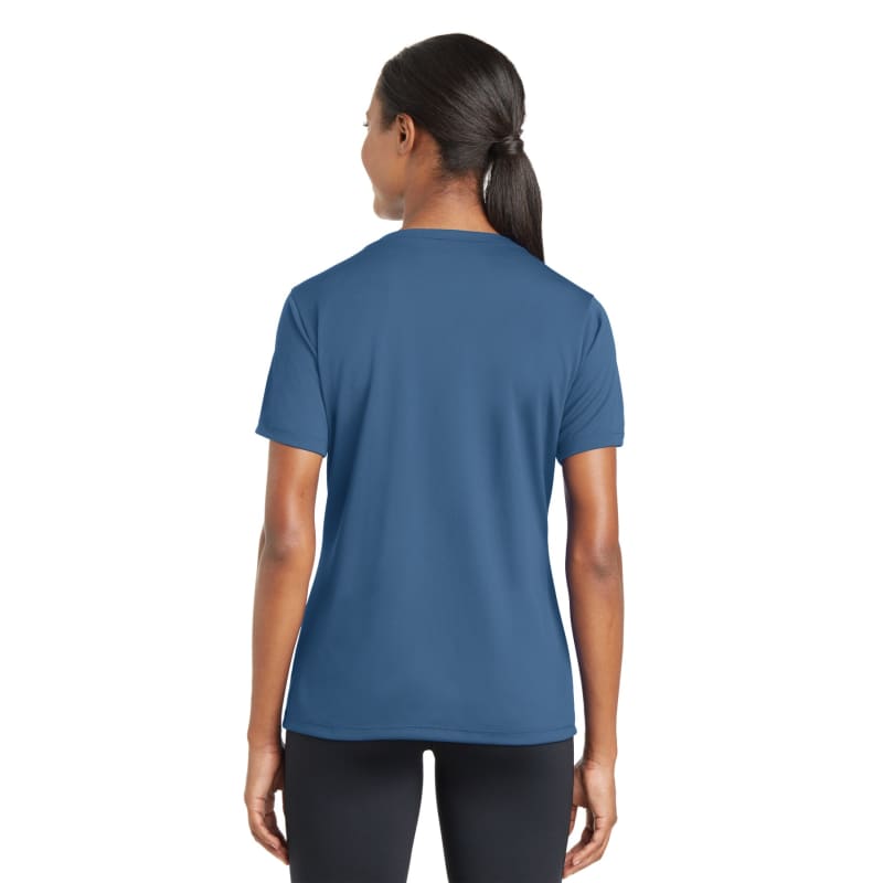 Sport-Tek Women's PosiCharge RacerMesh V-Neck Tee. 51