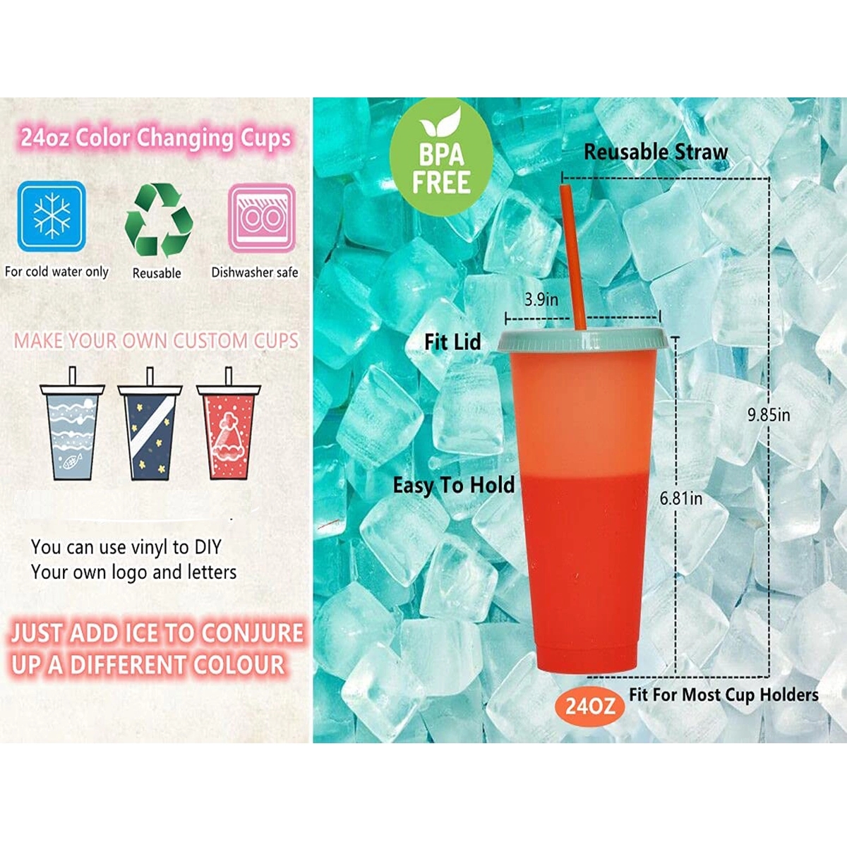 24 Oz Changing Color Cup 4