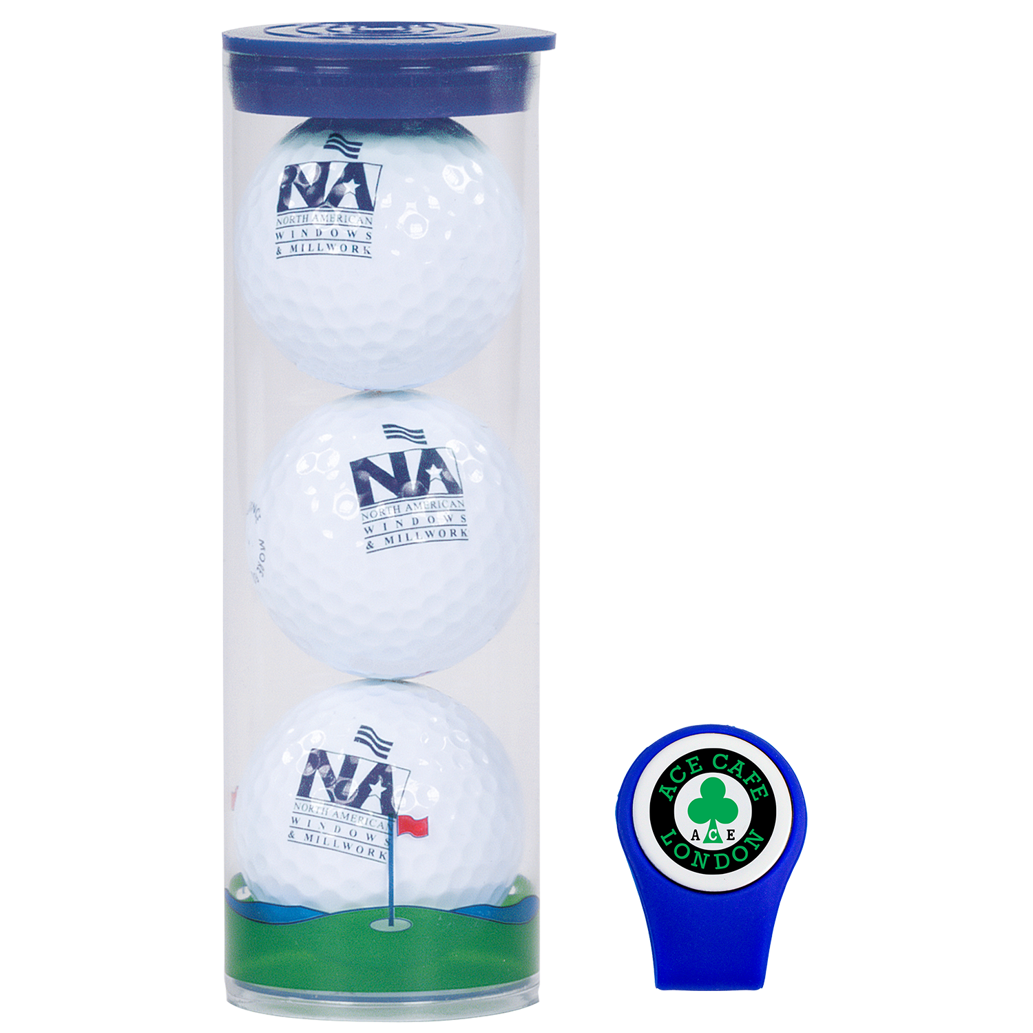 Bridgestone Treo 3 Golf Ball Tube with Hat Clip 2