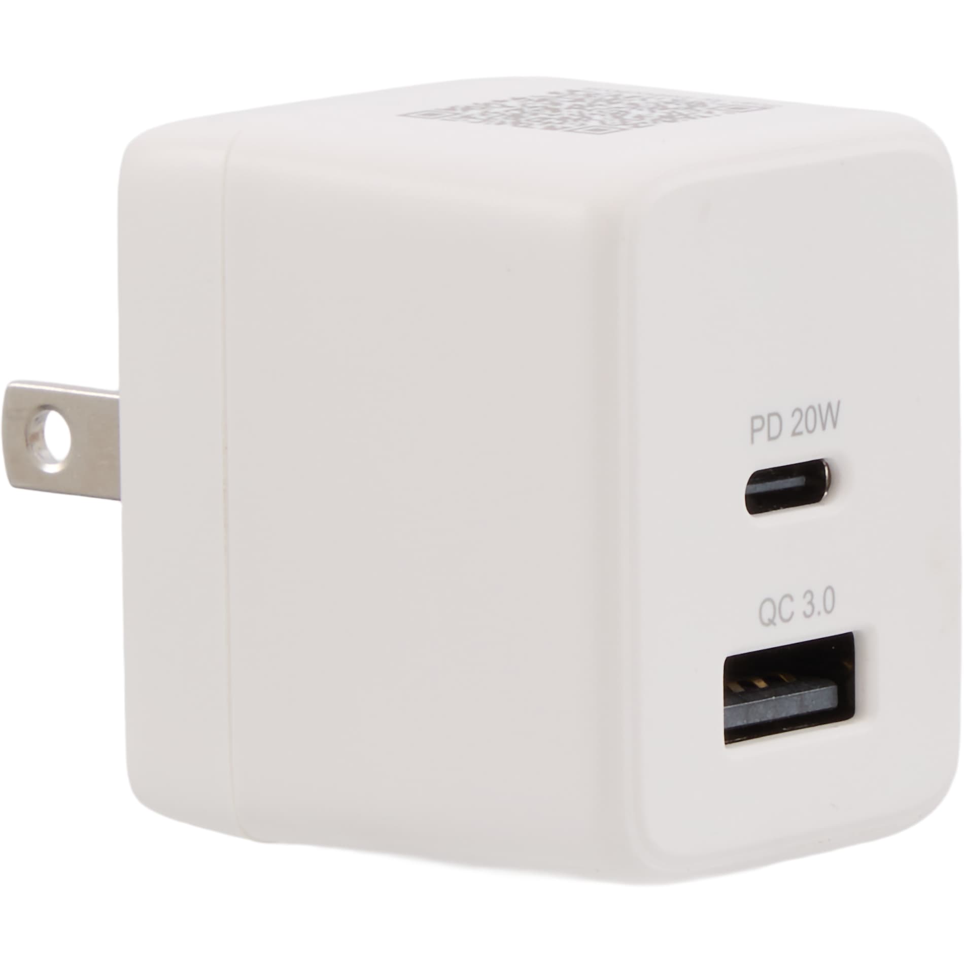 ETL Listed 20W Dual USB-A and C Wall Charger 49