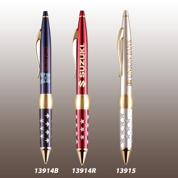 Patriot Brass Ballpoint Pen (Satin Chrome) 1