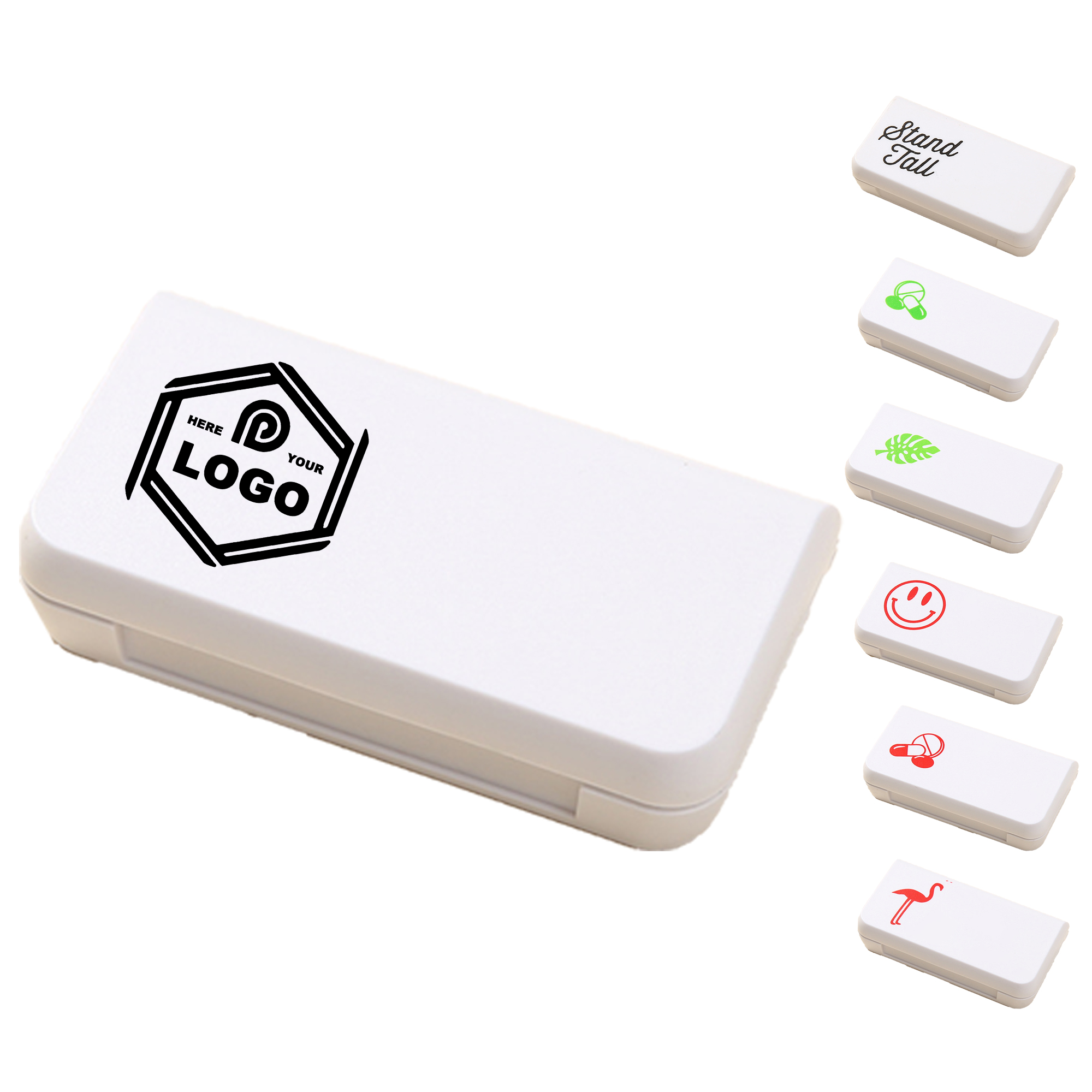 Compact Three-Drawer Travel Pill Box 1