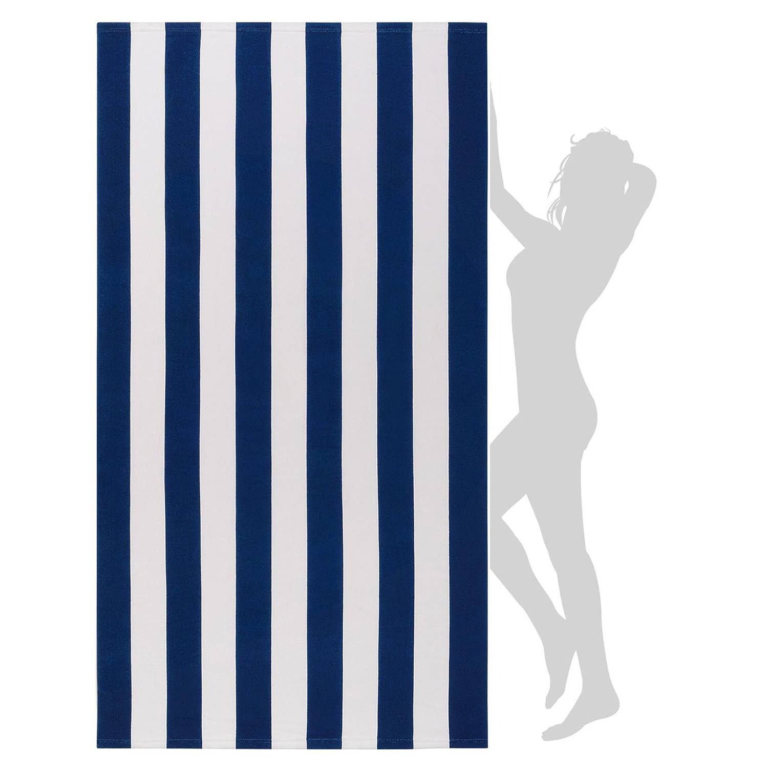 Lightweight Quick-Dry Colorful Striped Beach Towel 10