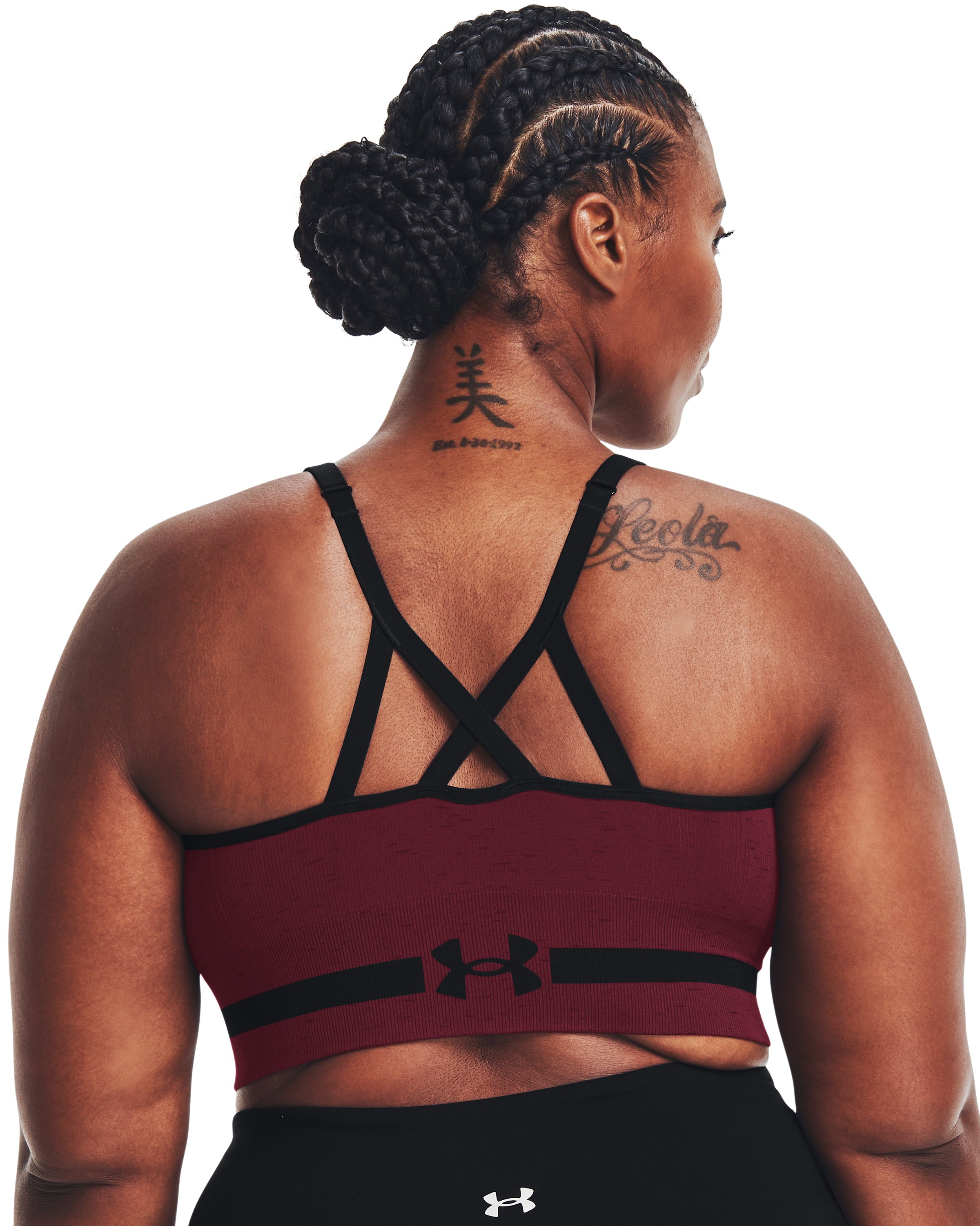 UA Seamless Low Long Heather Women's Sports Bra 2