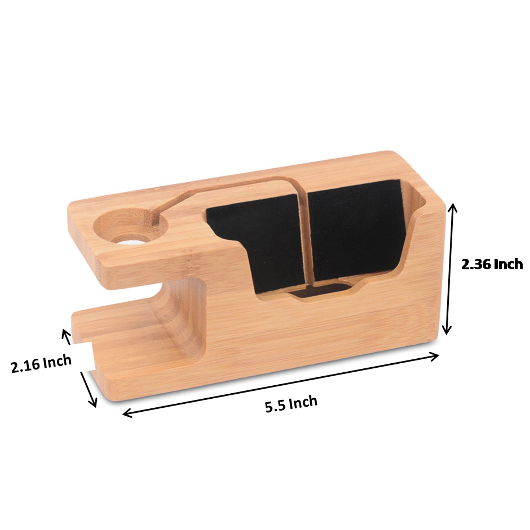 Bamboo Wood Charging Holder for Watch Phone 4