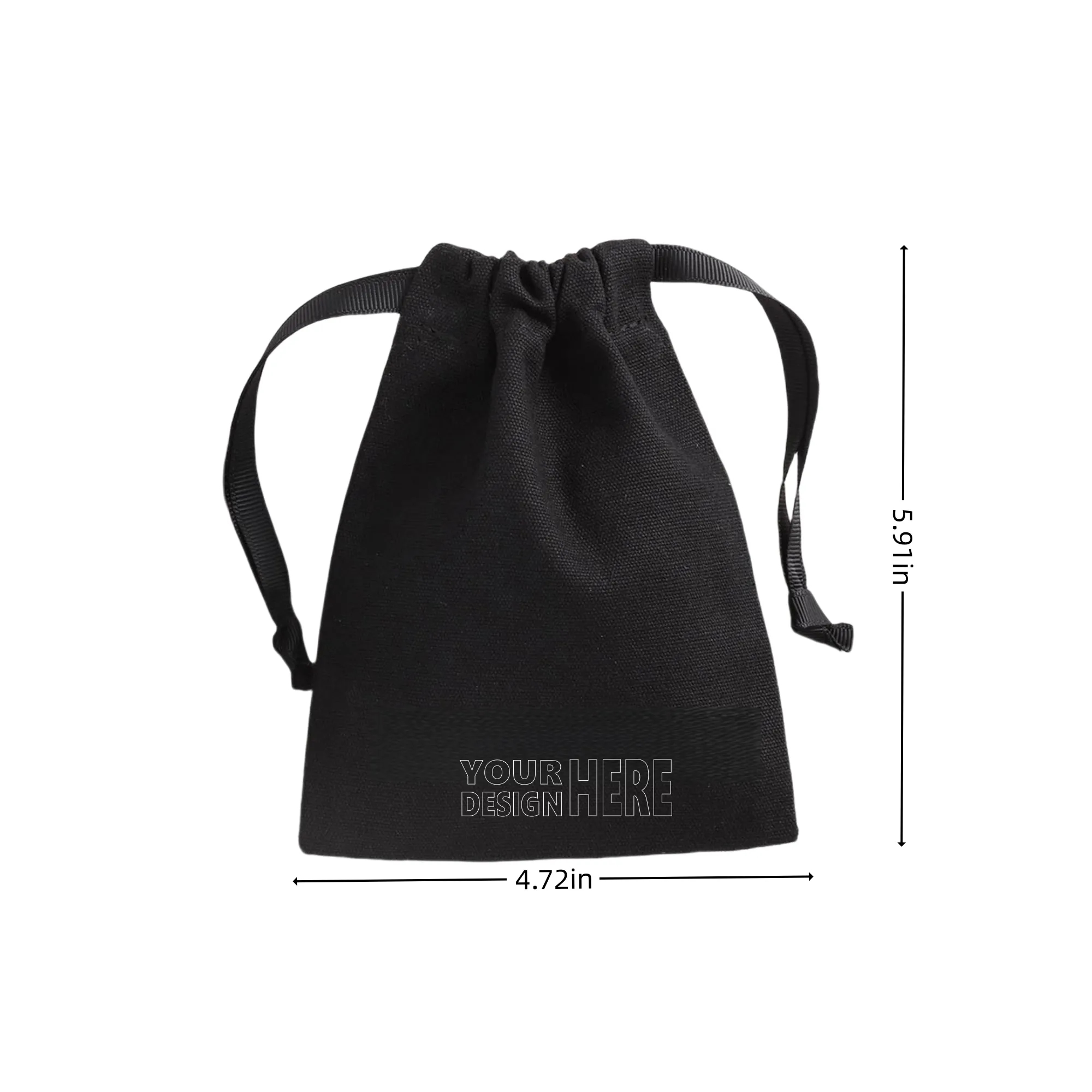 Canvas Jewelry Drawstring Bag 2