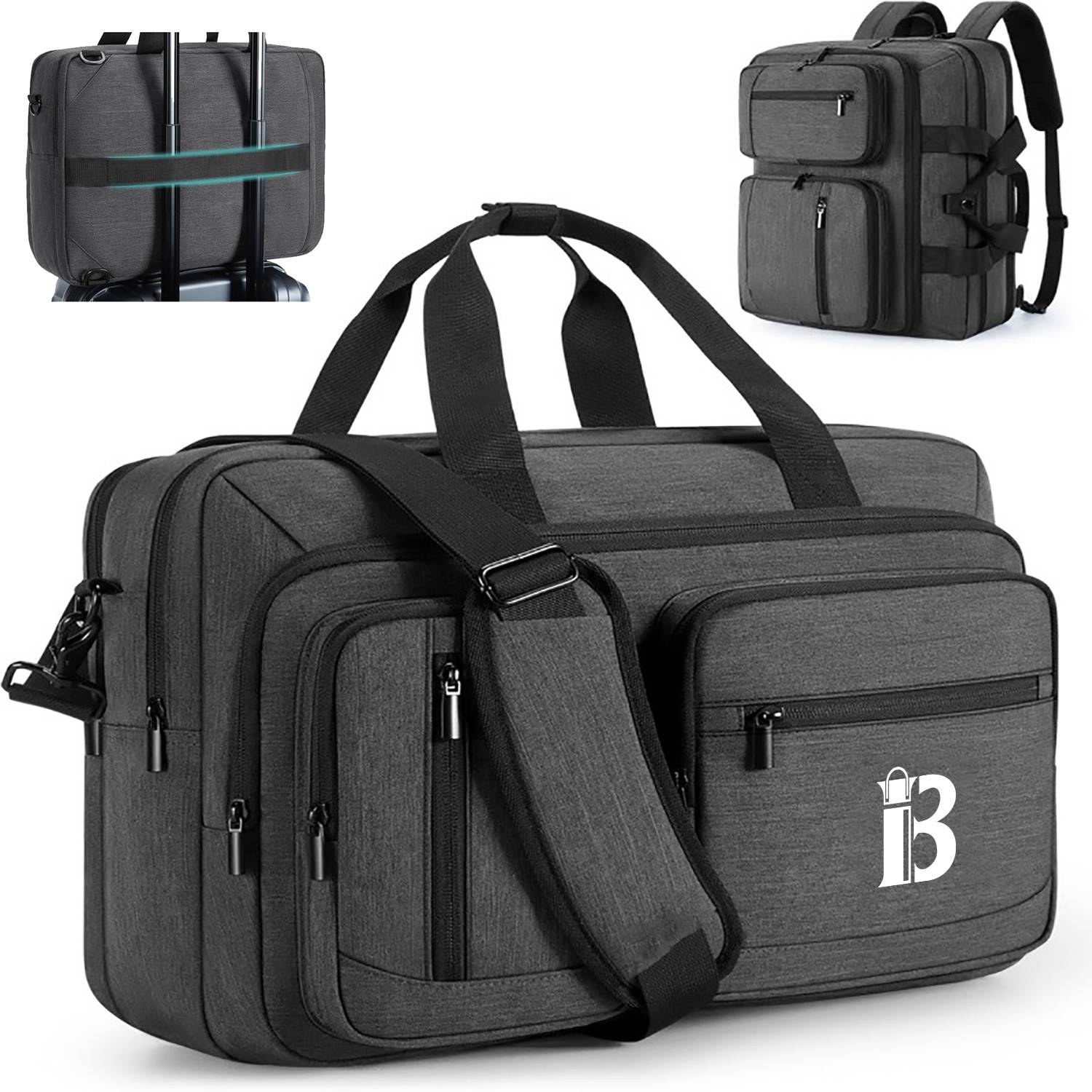3 in 1 Polyester Laptop Backpack w/ Shoulder Strap 3