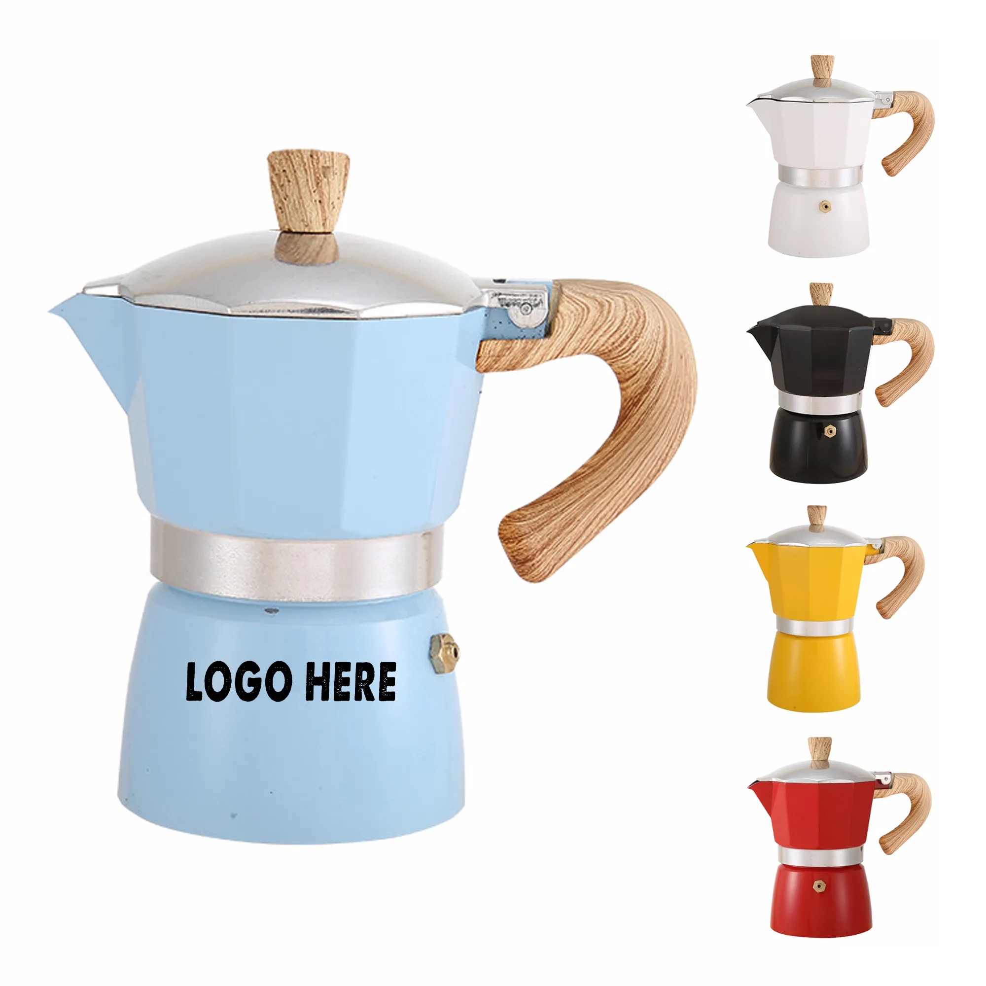 Wood Handle Coffee Pot 5