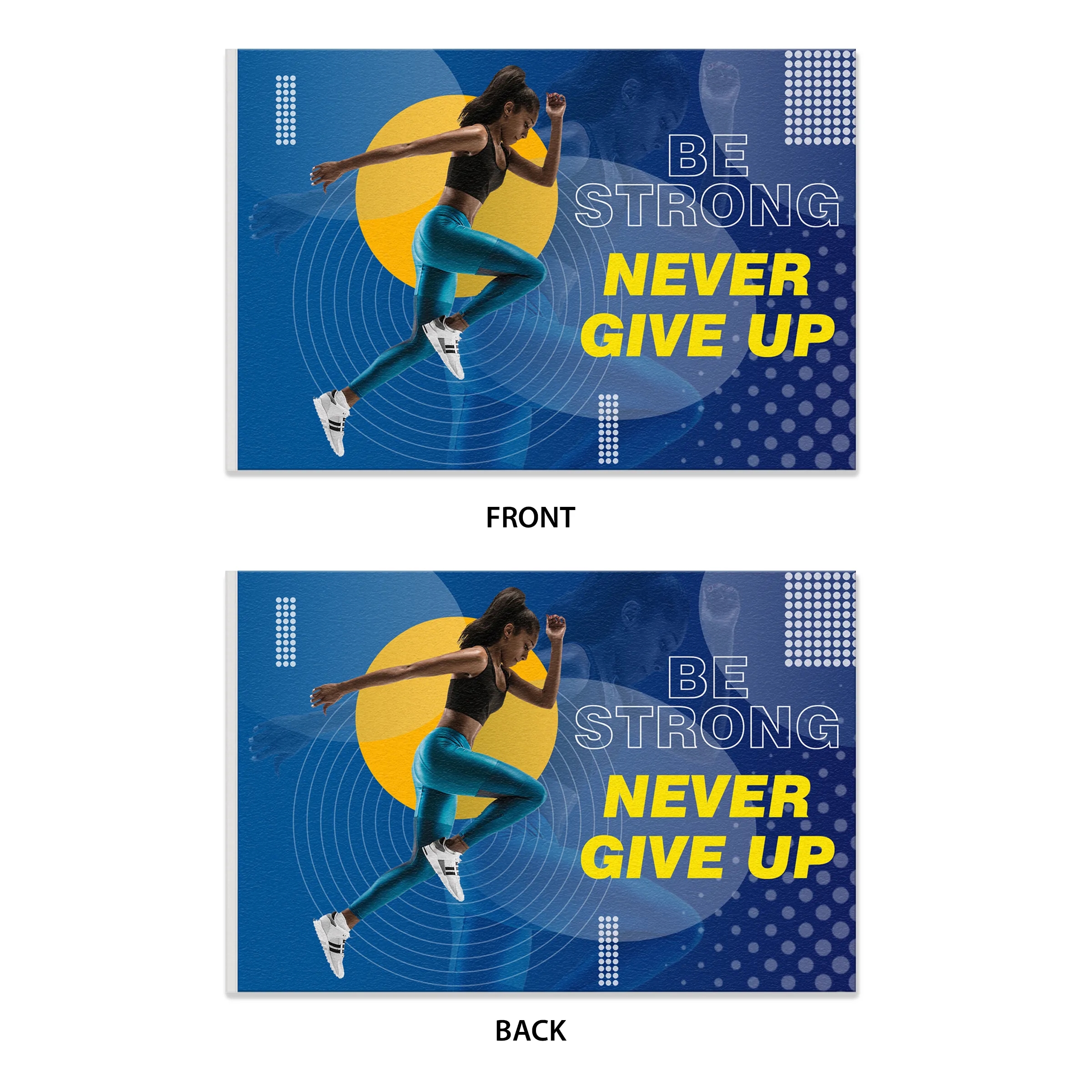 12"x18" Custom Full Color Printed Felt Banner - 2ply 2-Sided 4