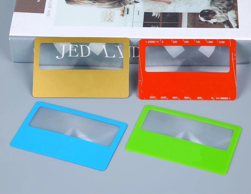 Custom pvc magnifier Business Card 6