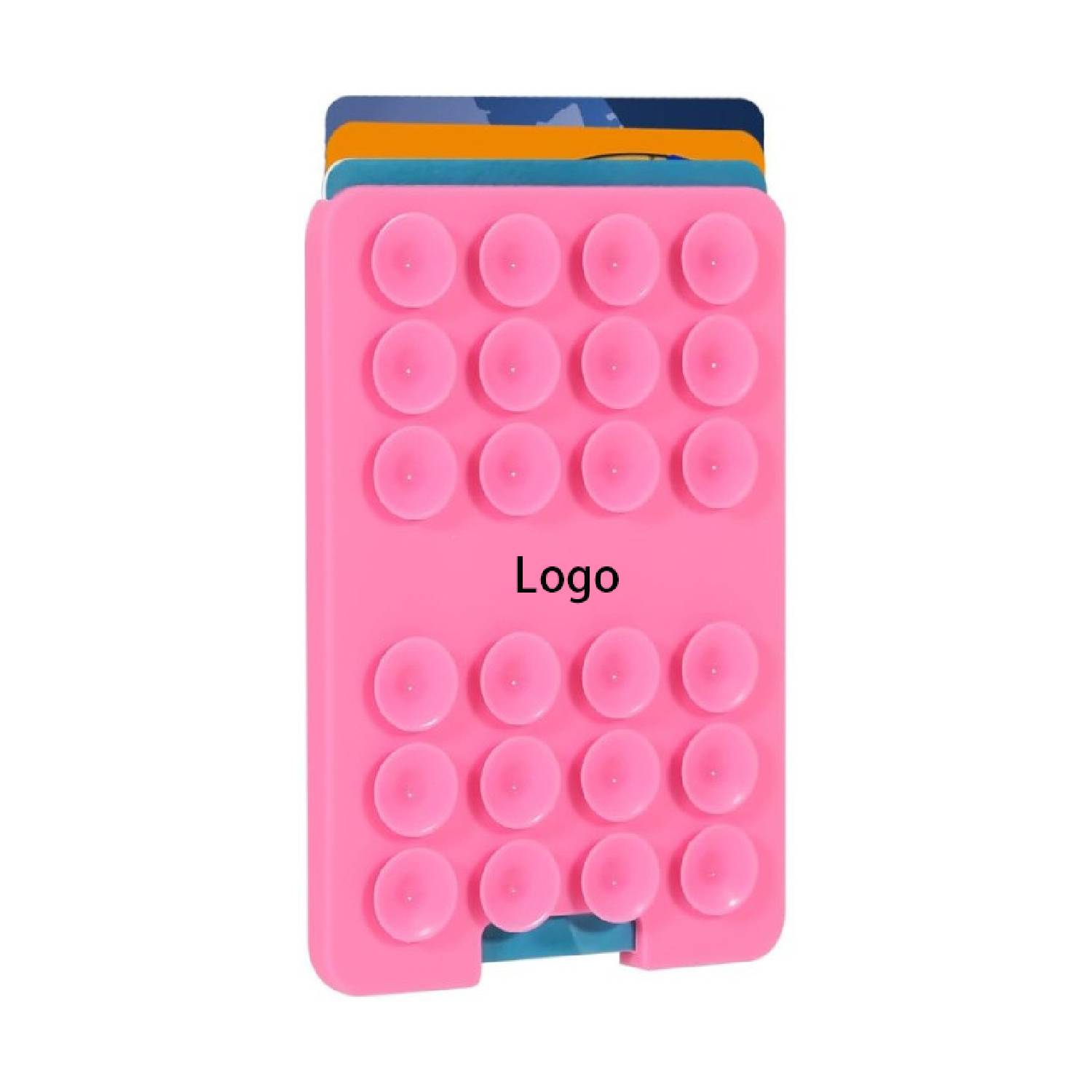 Silicone Suction Card Holder Phone Mount Wallet 1