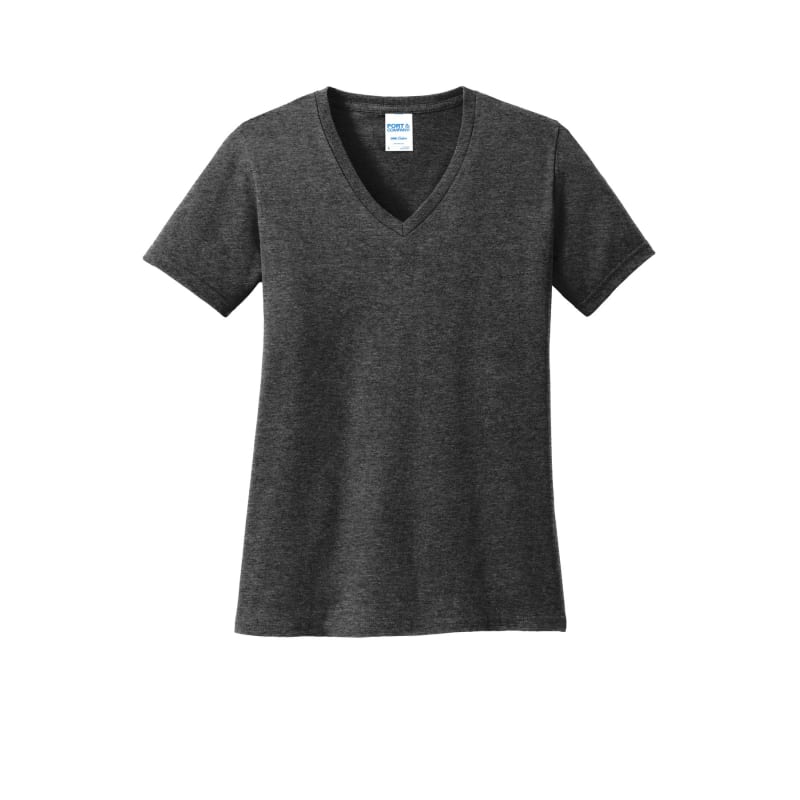 Port & Company Women's Core Cotton V-Neck Tee. 41