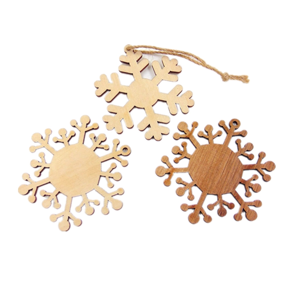 Wooden Snowflake Ornaments 1