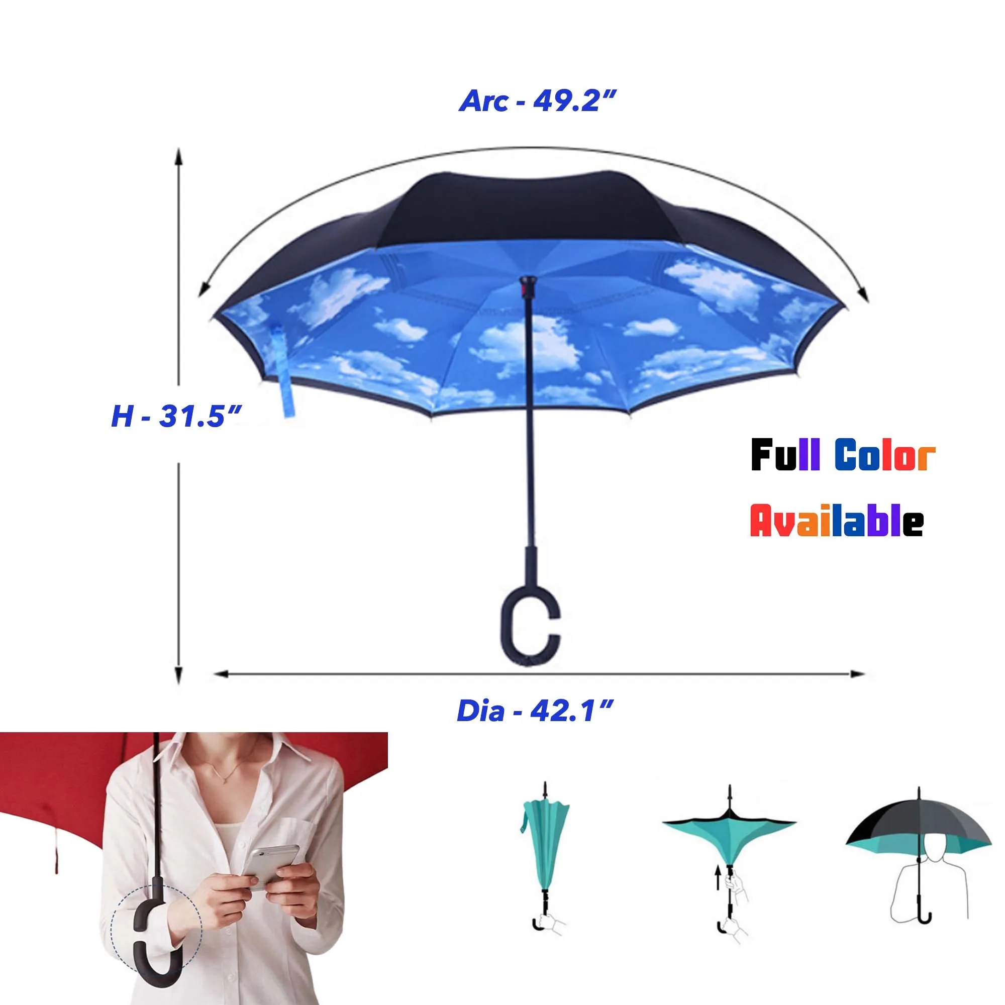 MOQ50 Reverse Upside Down Umbrella 10