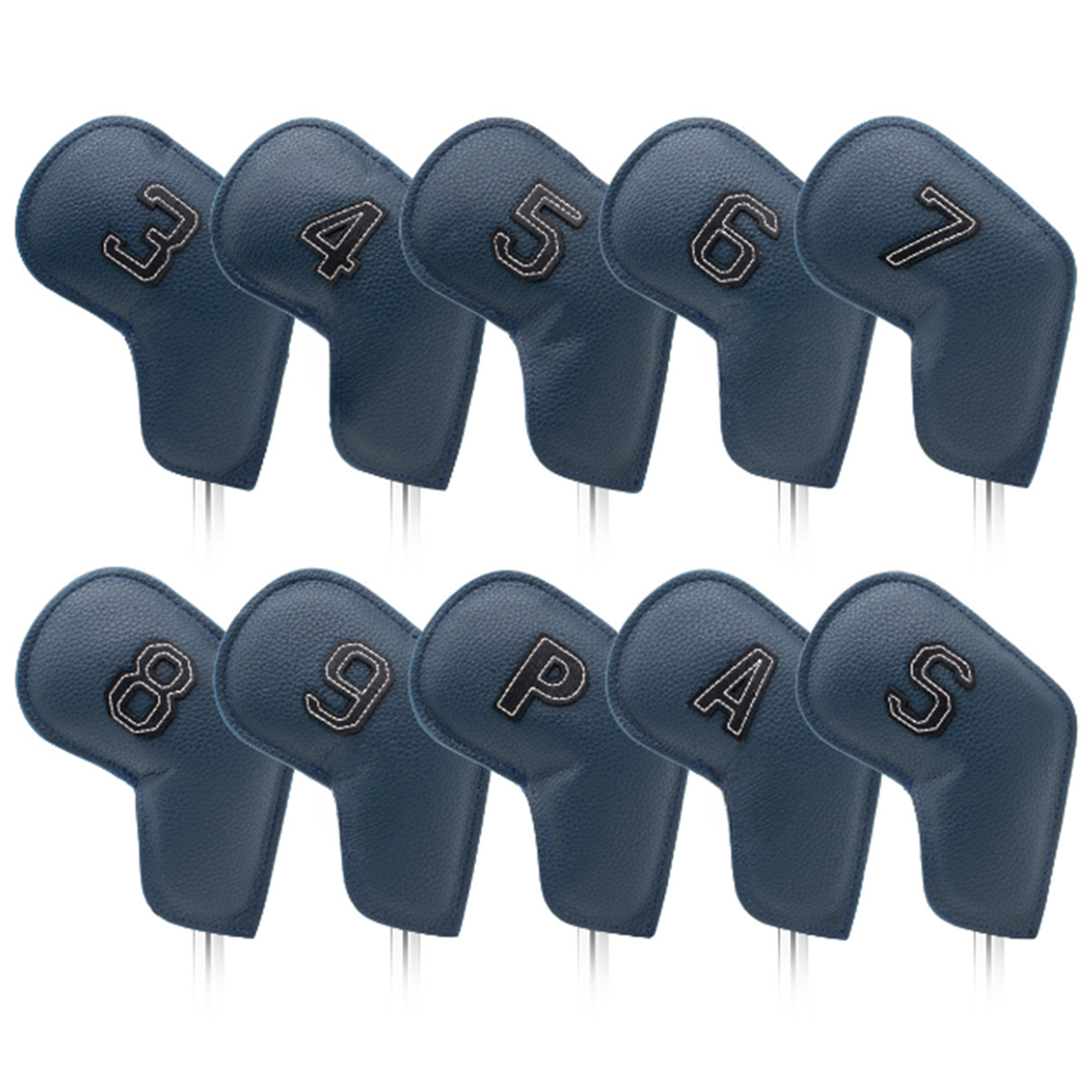Stylish 10 PCS Leather Golf Club Cover Set 2