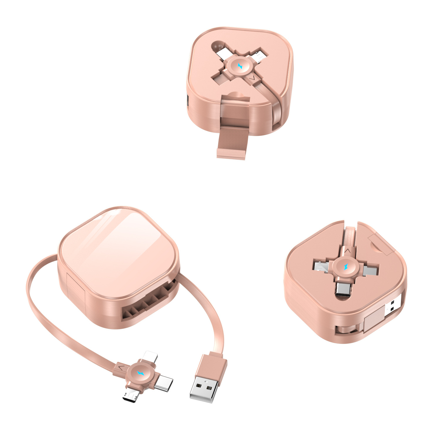 Retractable 3-in-1 USB with Lightning/Type C/Micro Ports 20