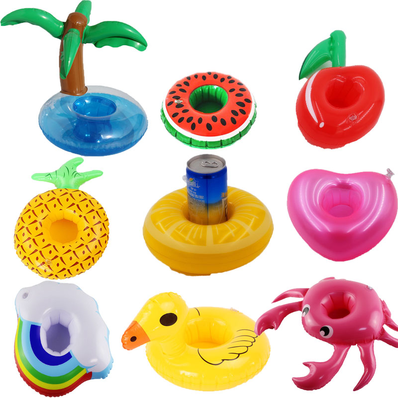 Inflatable Cup Coasters Drink Floats/ Floating Drink Holder Bath Toys for Kids Pool Party 2
