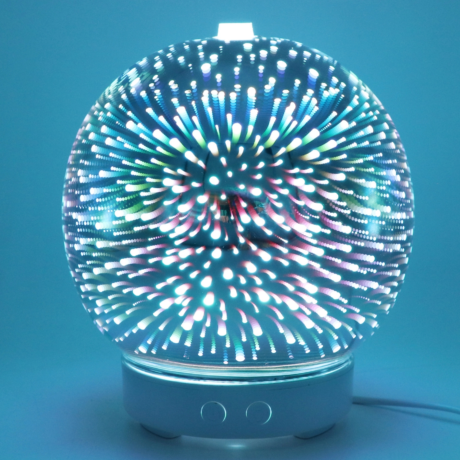 Glass Night Light 3D Design Essential Oil Aroma Humidifier 13