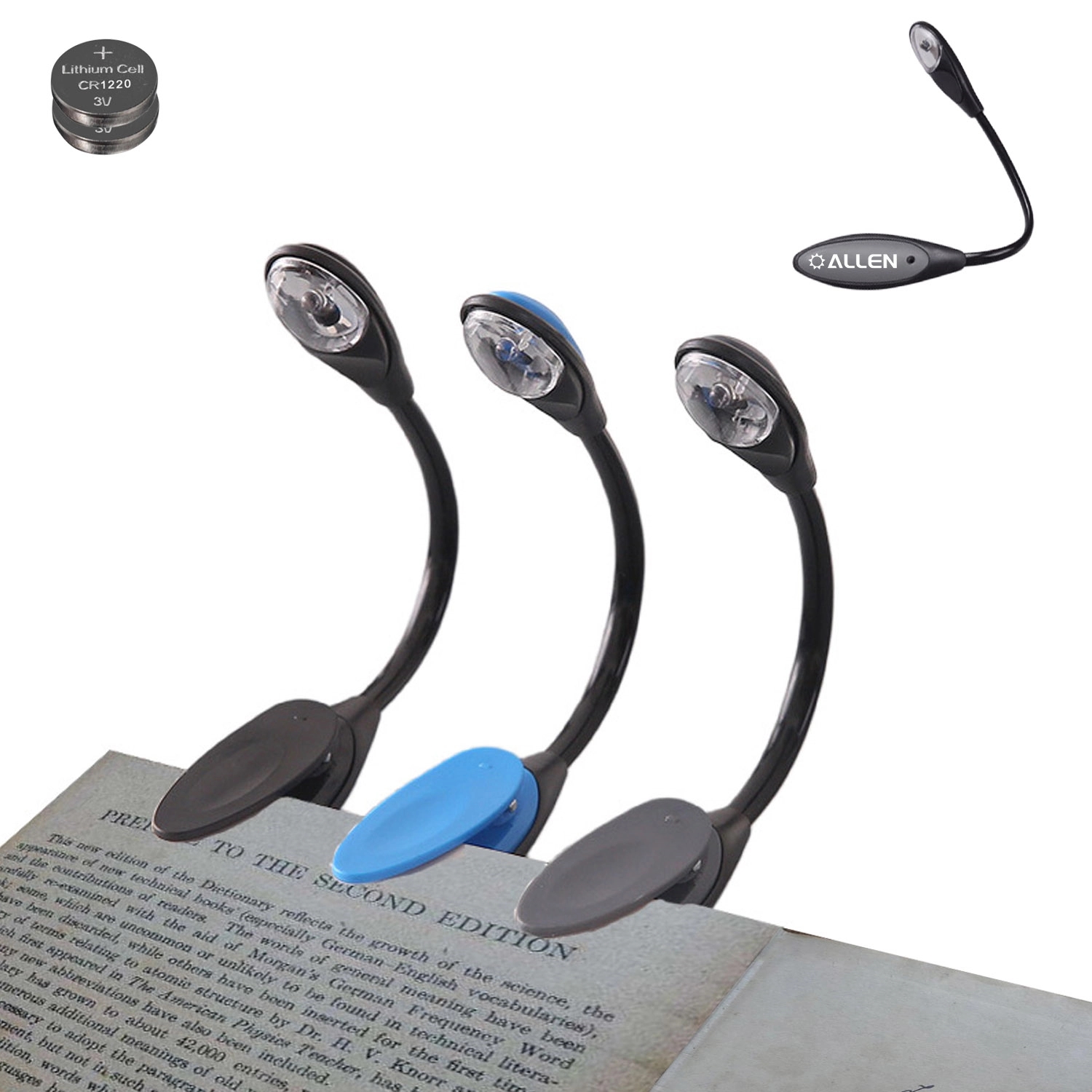 Mini Book Light With Clip 2