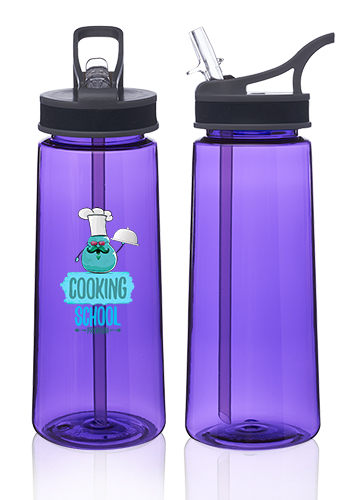 22 oz. Sports Water Bottles with Straw 25