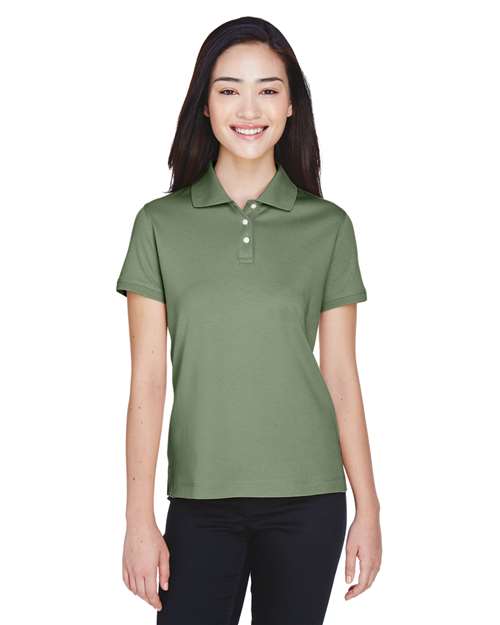 Women's Perfect Pima Interlock Polo - D140SW 3