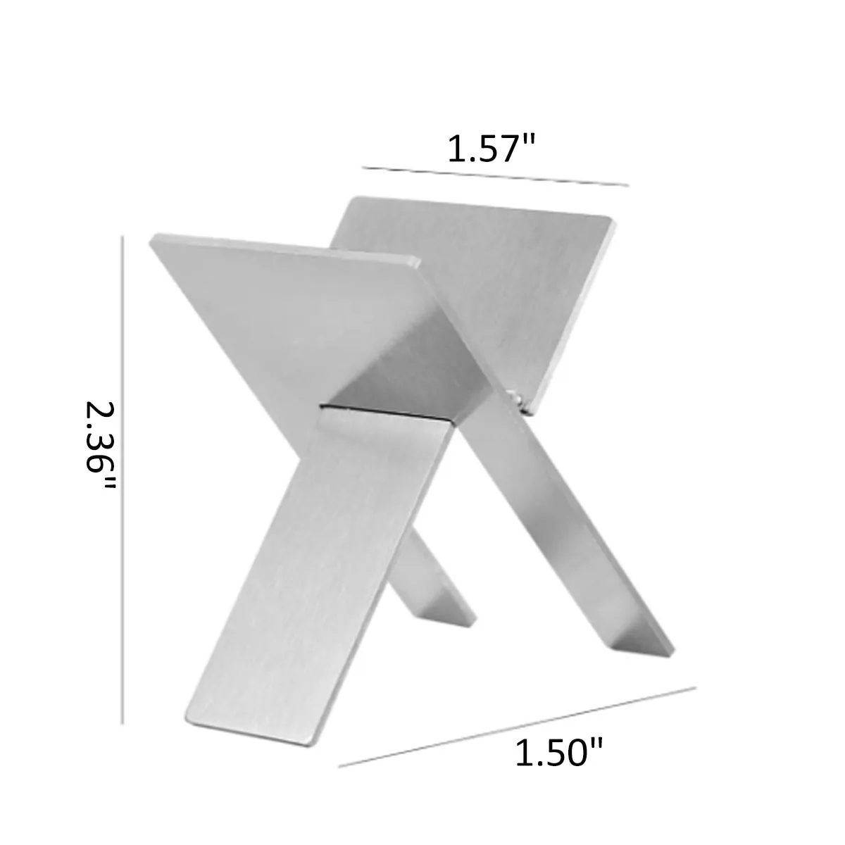 5 Pcs Silver Portable Stainless Steel Folding Cigar Holder 5