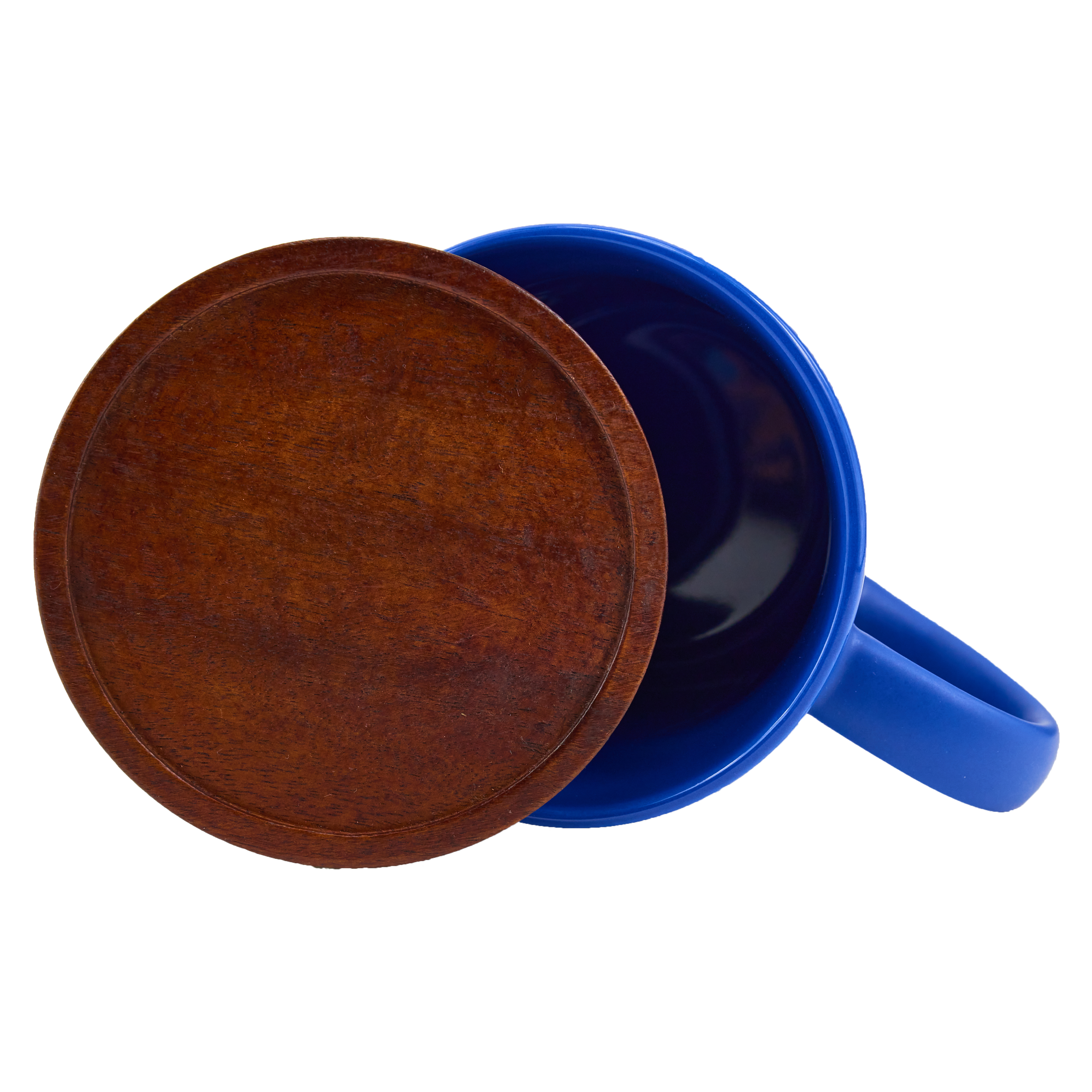 Oceanside 16oz Ceramic Stoneware Mug with Wood Lid 4