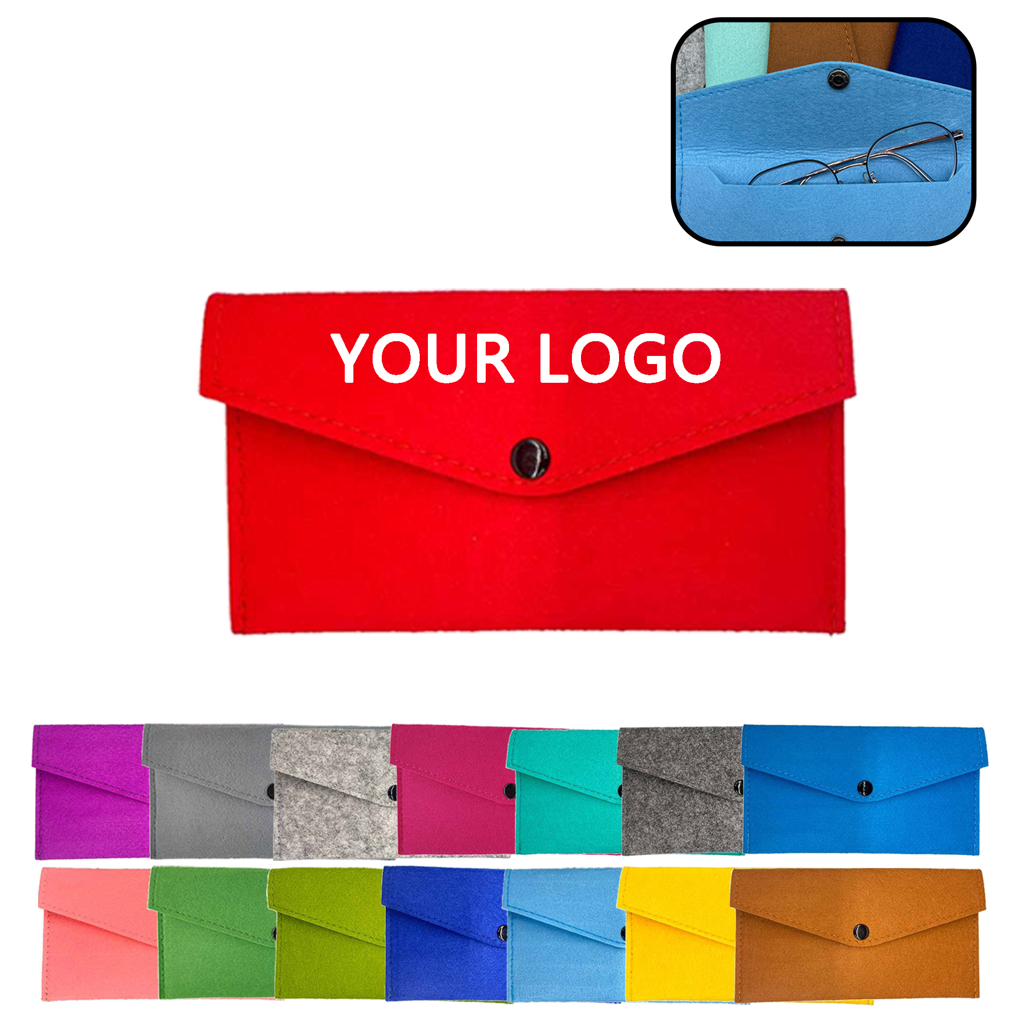 Custom Logo Felt Phone Wallet 1