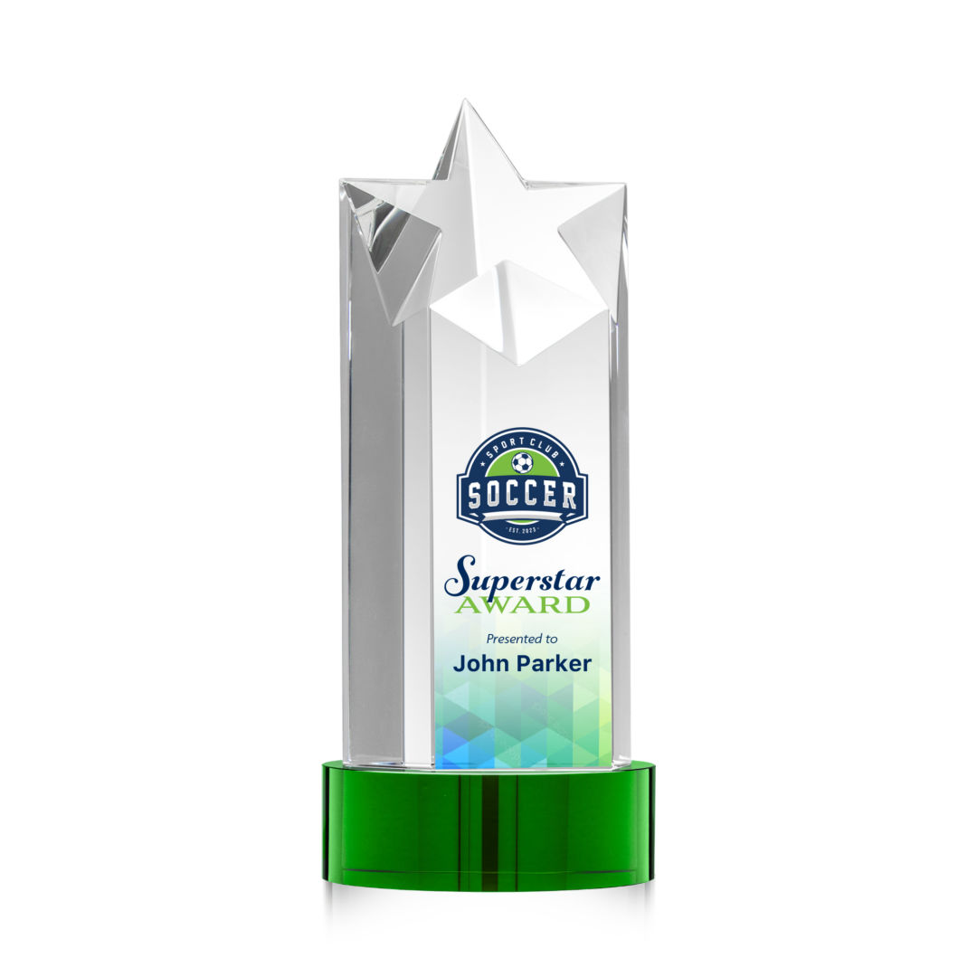 Berkeley VividPrint™ Award on Stanrich Base - Green 21