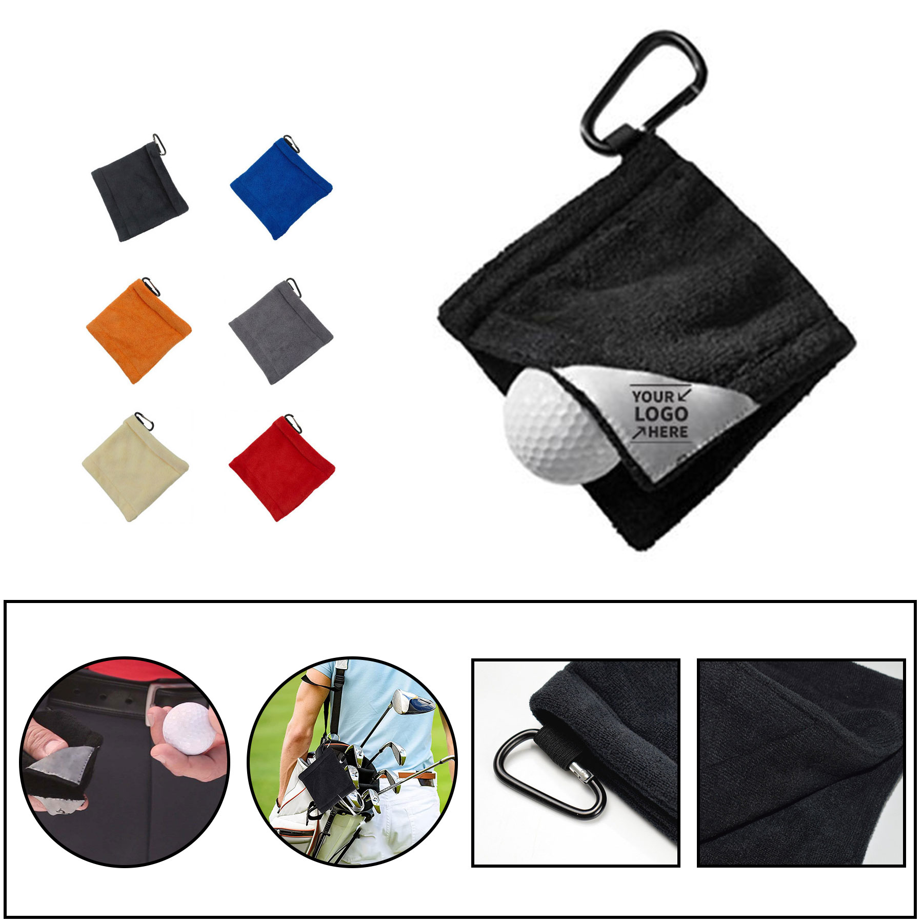 Golf Ball Cleaner Towel 2