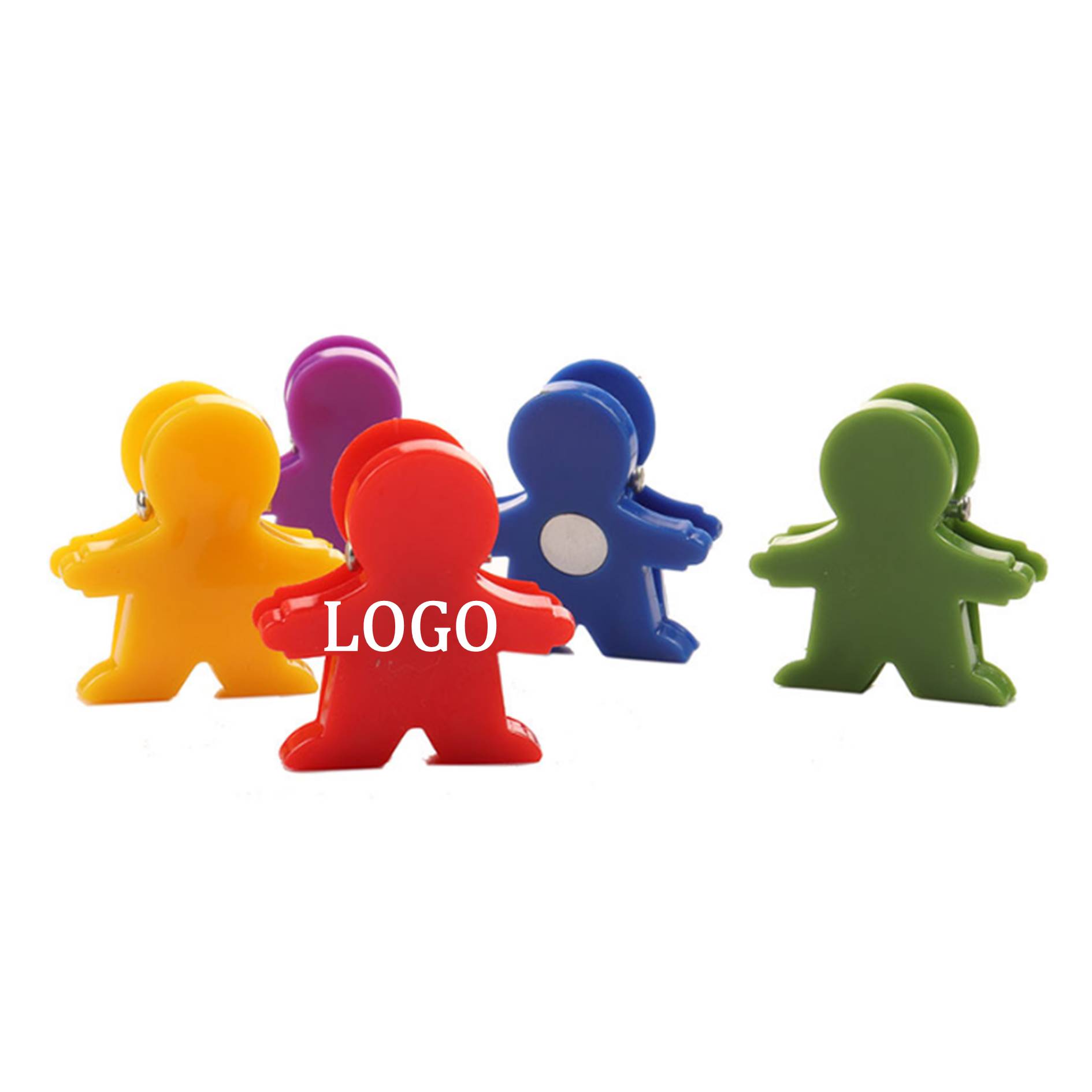 Mini Man Shaped Magnetic Memo Clip, promotional clip with logo imprint 2