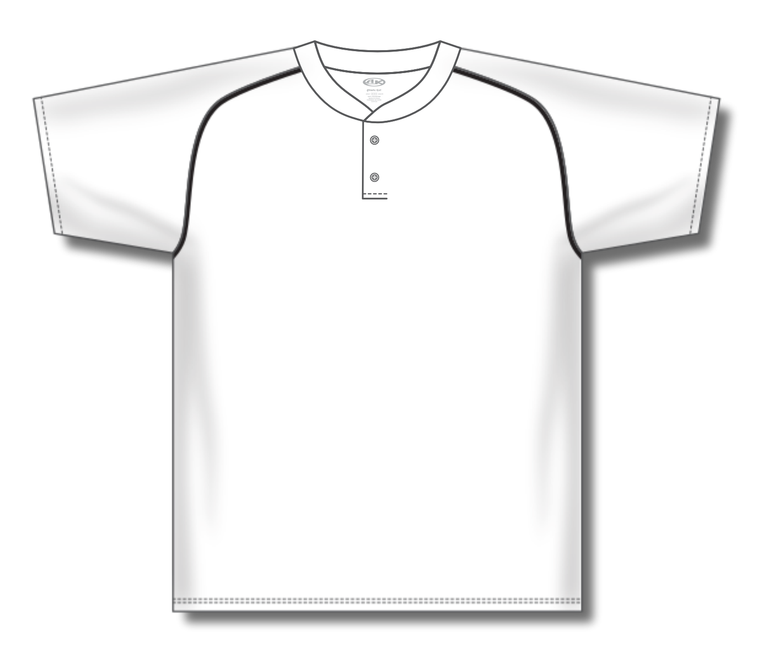 Two Button Baseball Jerseys BA1344-G01 53
