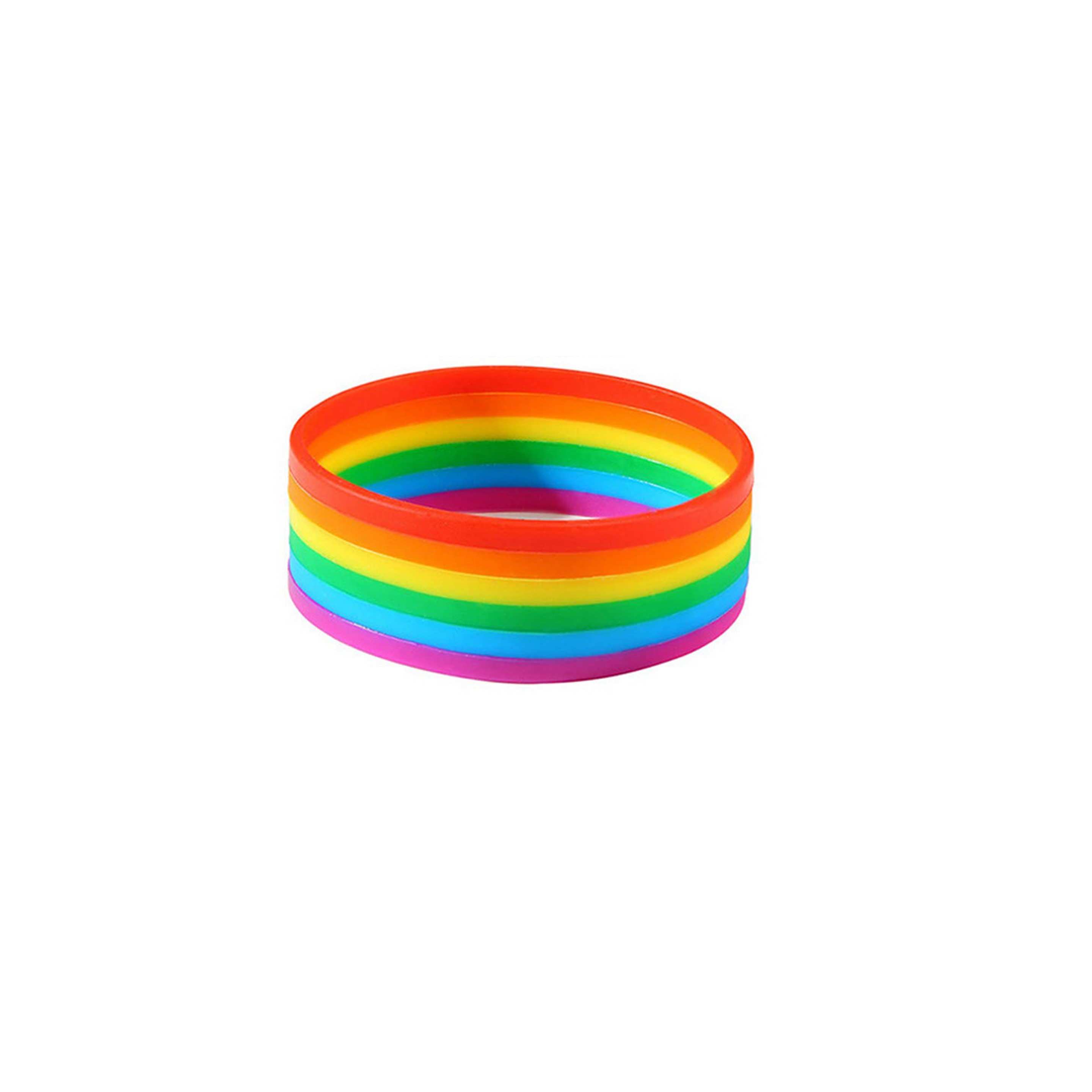 Rainbow Silicone Wristband (direct import) 3
