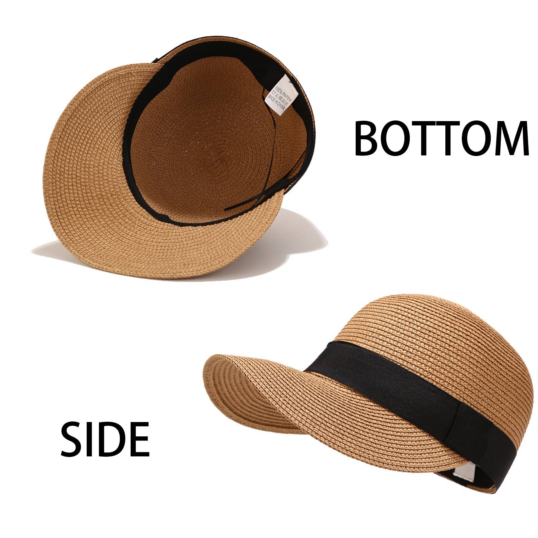 Jute Beach sunscreen straw cap 9