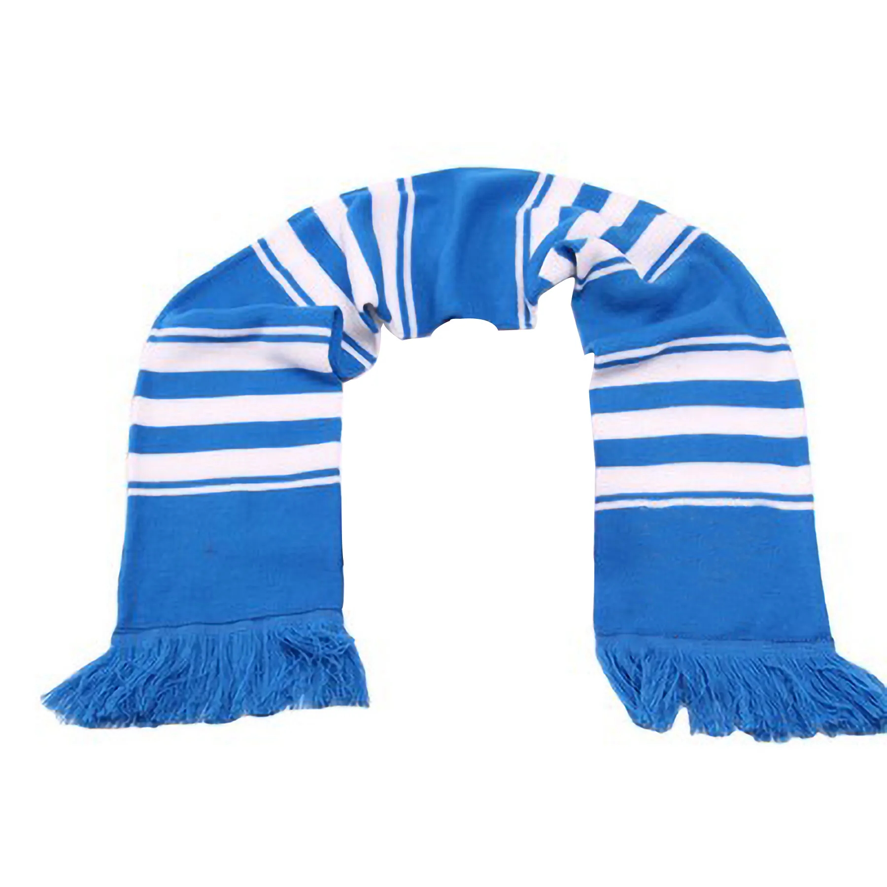 Custom Knitted Soccer Scarf With Fringe 5