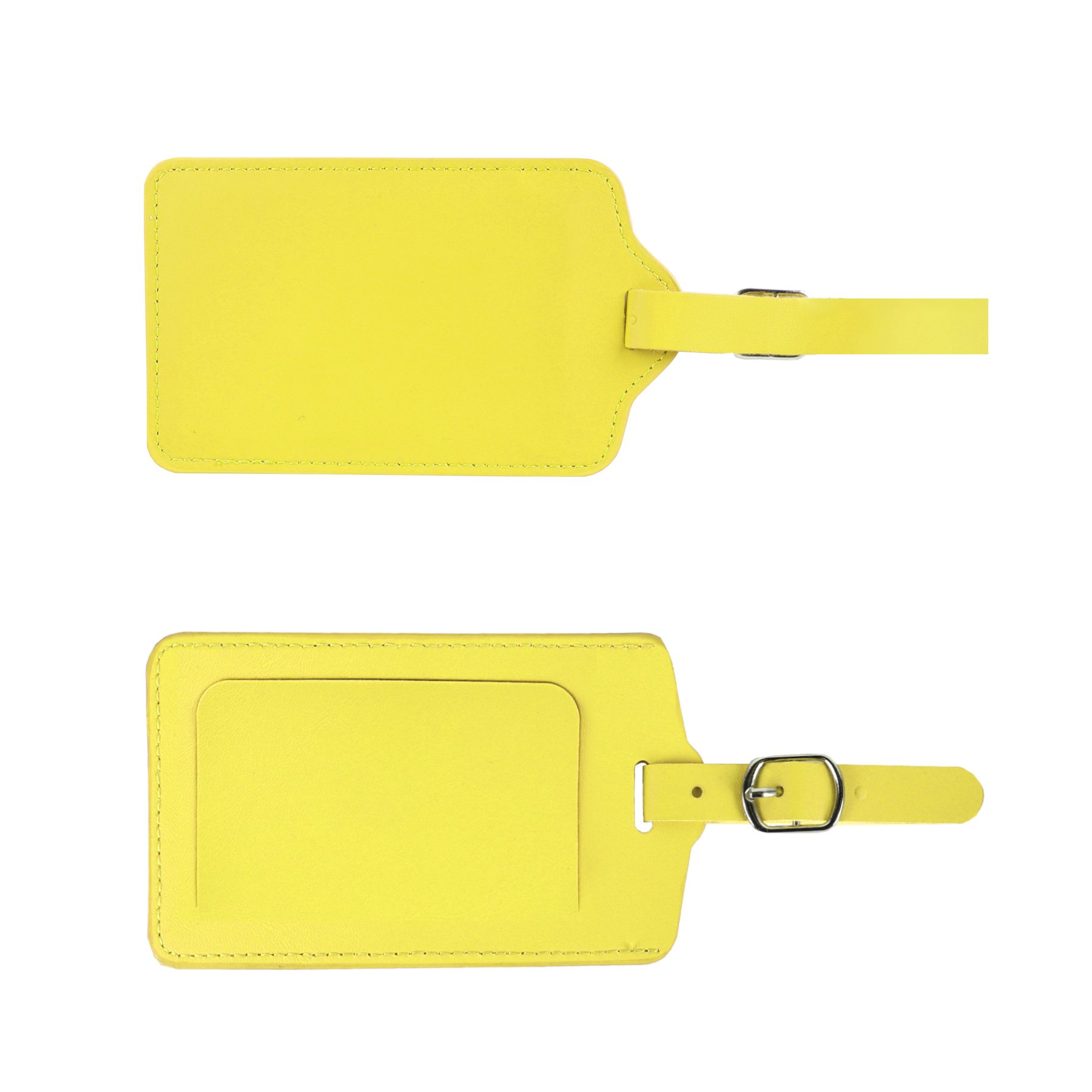 Flip Open PU Leather Luggage Tag 8