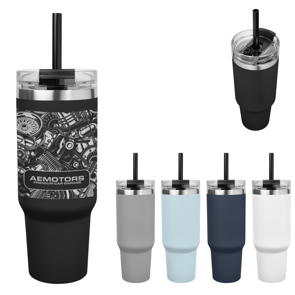 40 OZ. FULL LASER NAOMI INTREPID STAINLESS STEEL TUMBLER 1