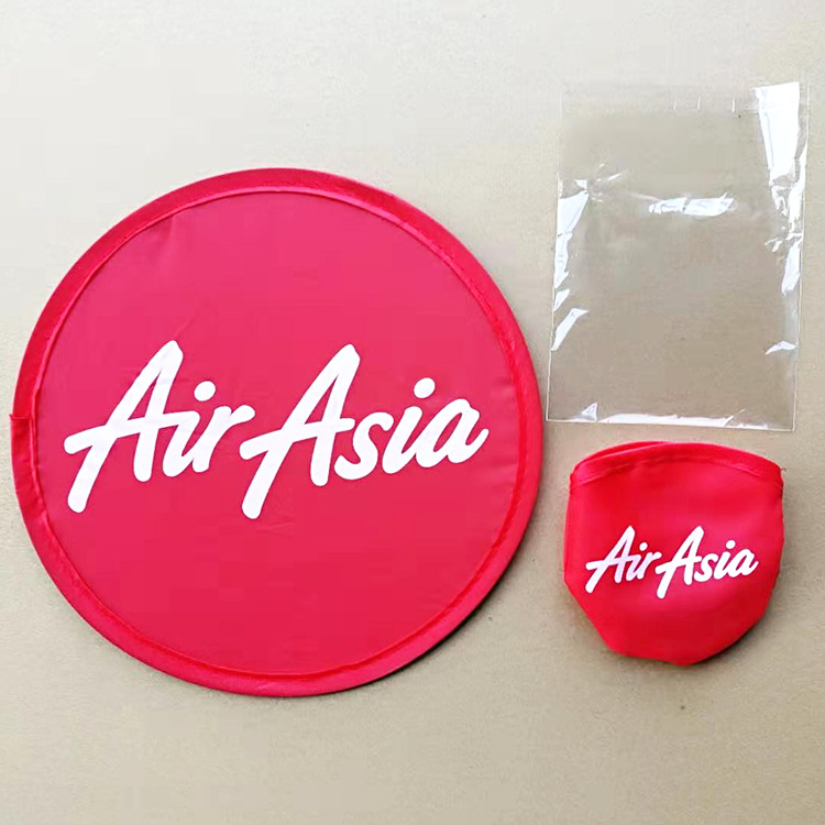 10" Fold Up Flying Disc w/ Pouch Printed 2