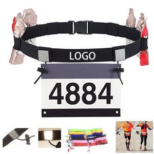 Reflective Multifunction Race Number Belt 2