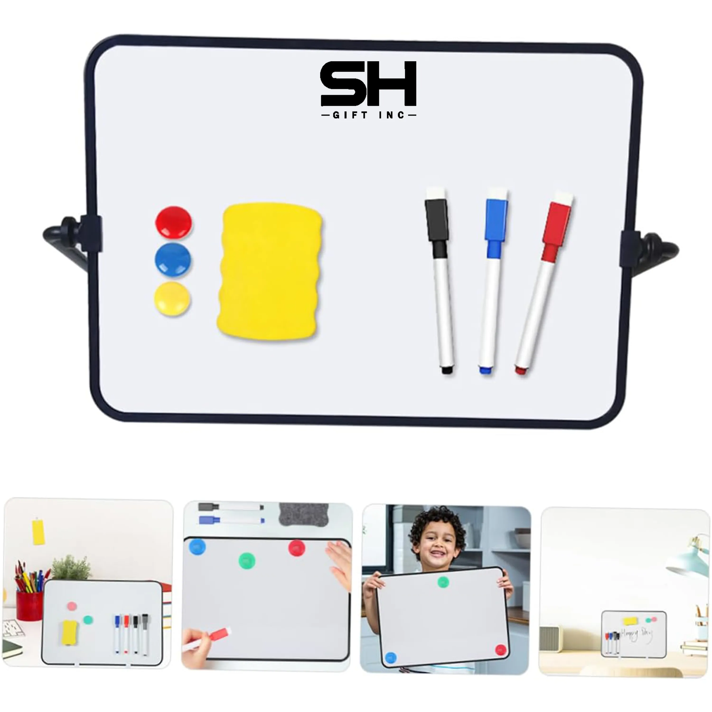 Double-sided Mini A4 Size Magnetic Whiteboard 2