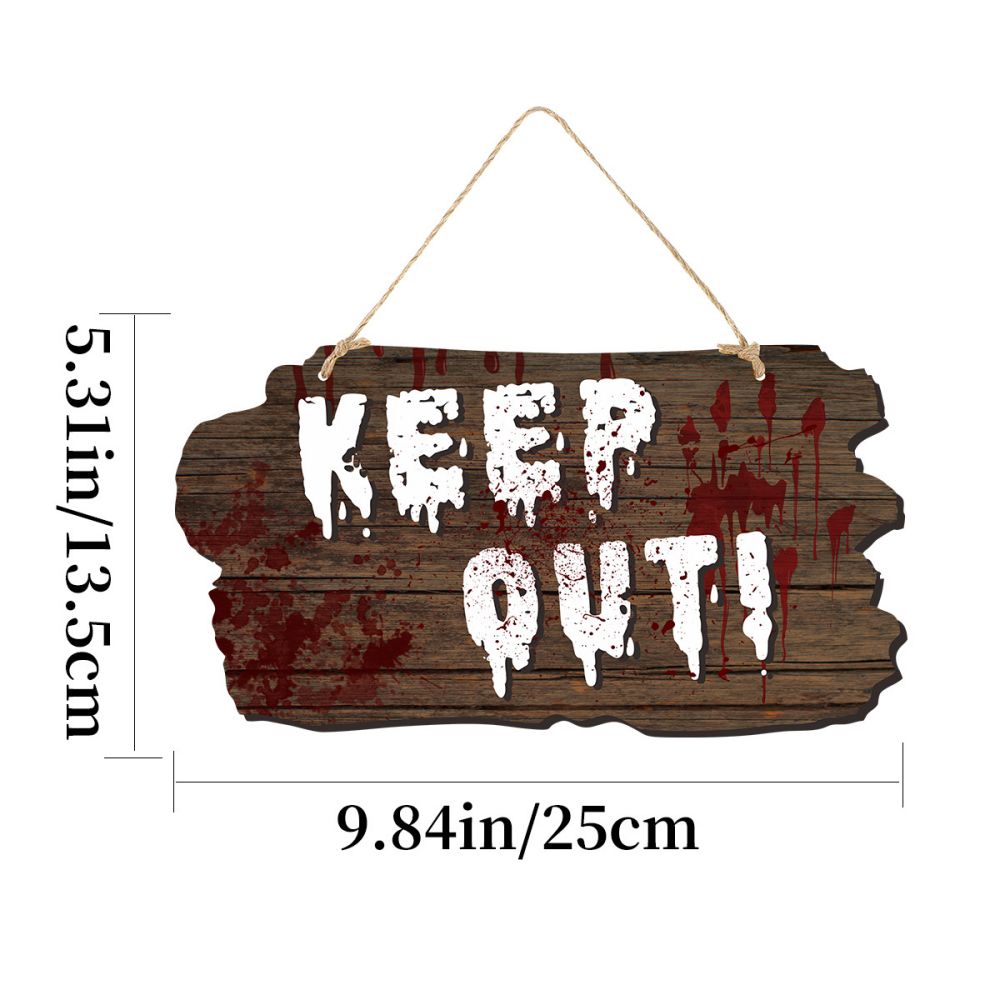 Halloween Christmas Welcome Home Wooden Door Signs Decor 5