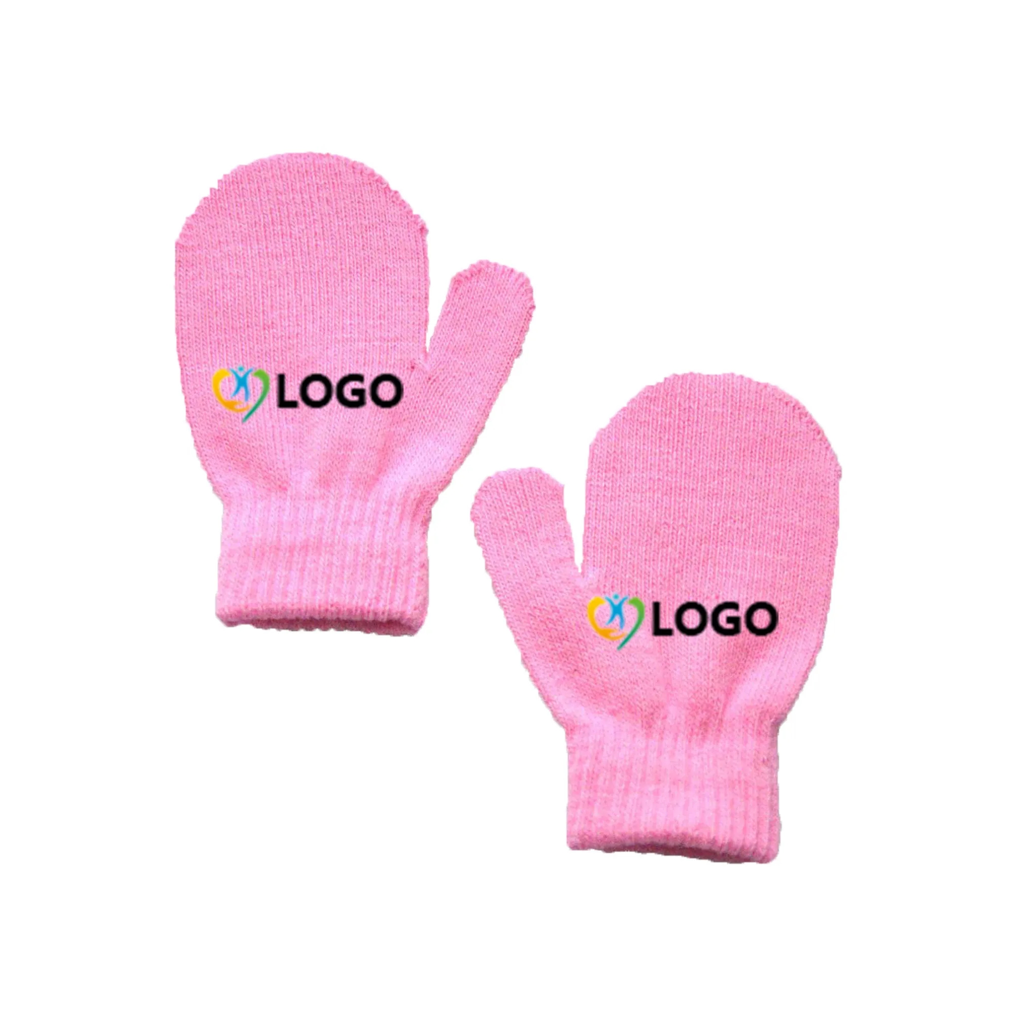 MOQ50 Winter Baby Knitted Mittens 4