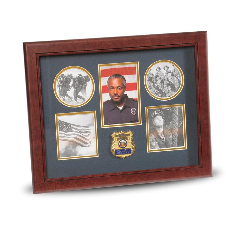 Police Department Medallion 5 Picture Collage Frame 1